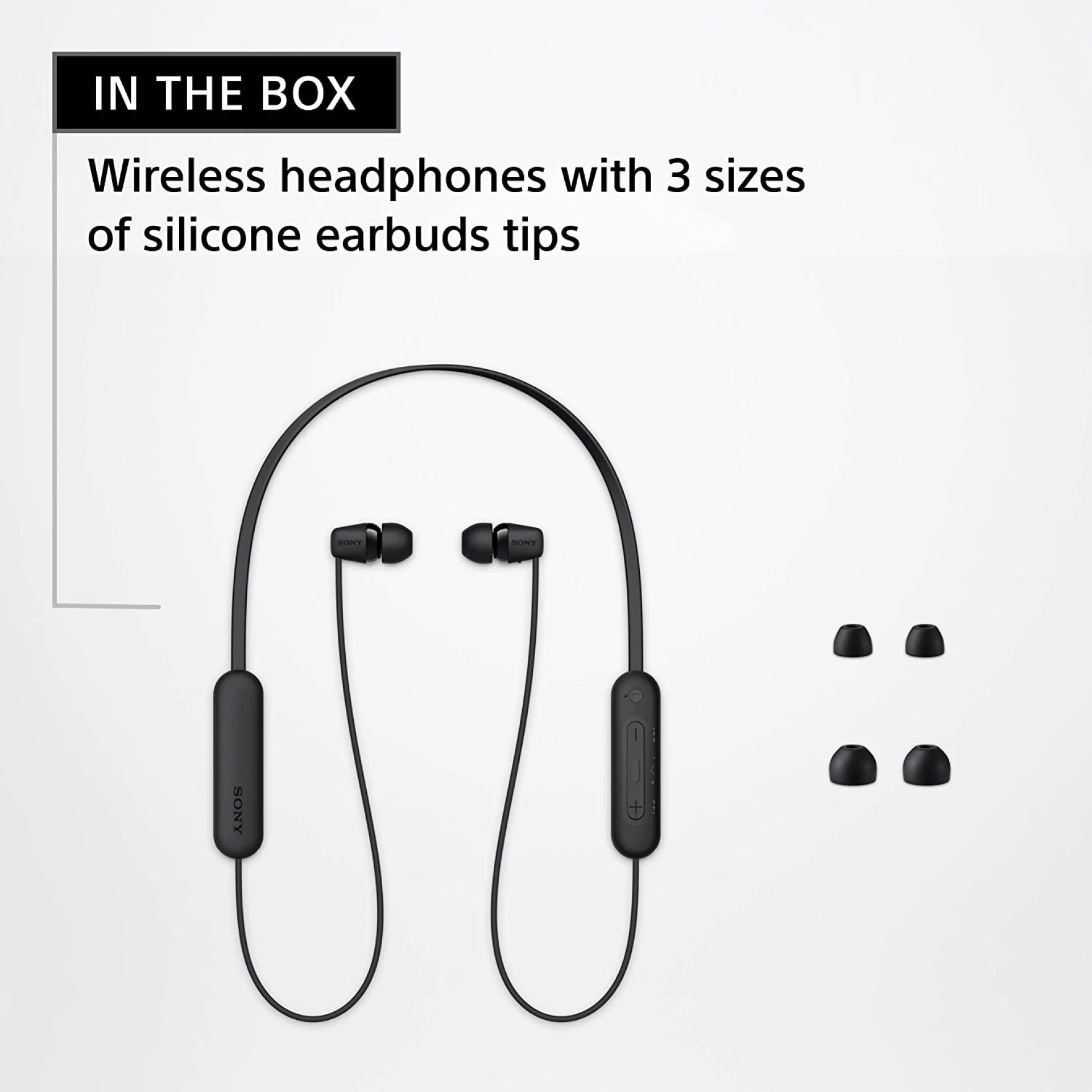 Sony slusalice WIC100, bijelein-Ear; Bluetooth; sa mikrofon