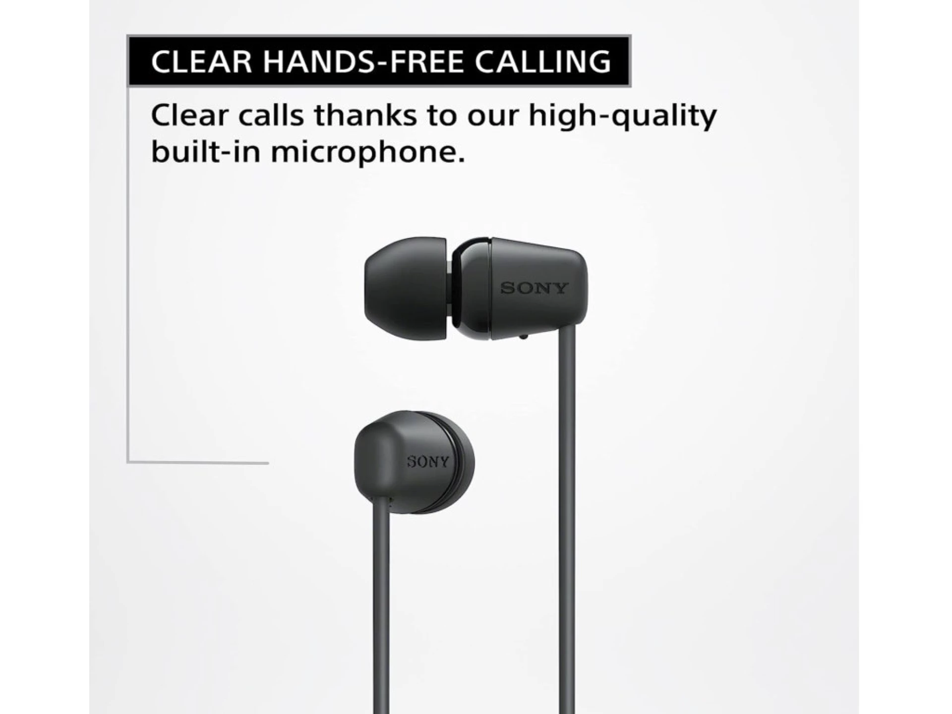 Sony slusalice WIC100, crnein-Ear; Bluetooth; sa mikrofon