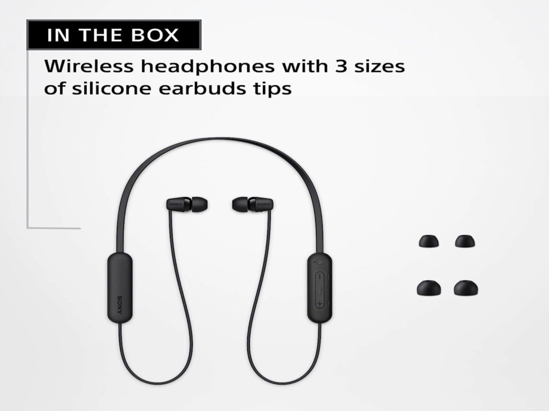Sony slusalice WIC100, crnein-Ear; Bluetooth; sa mikrofon