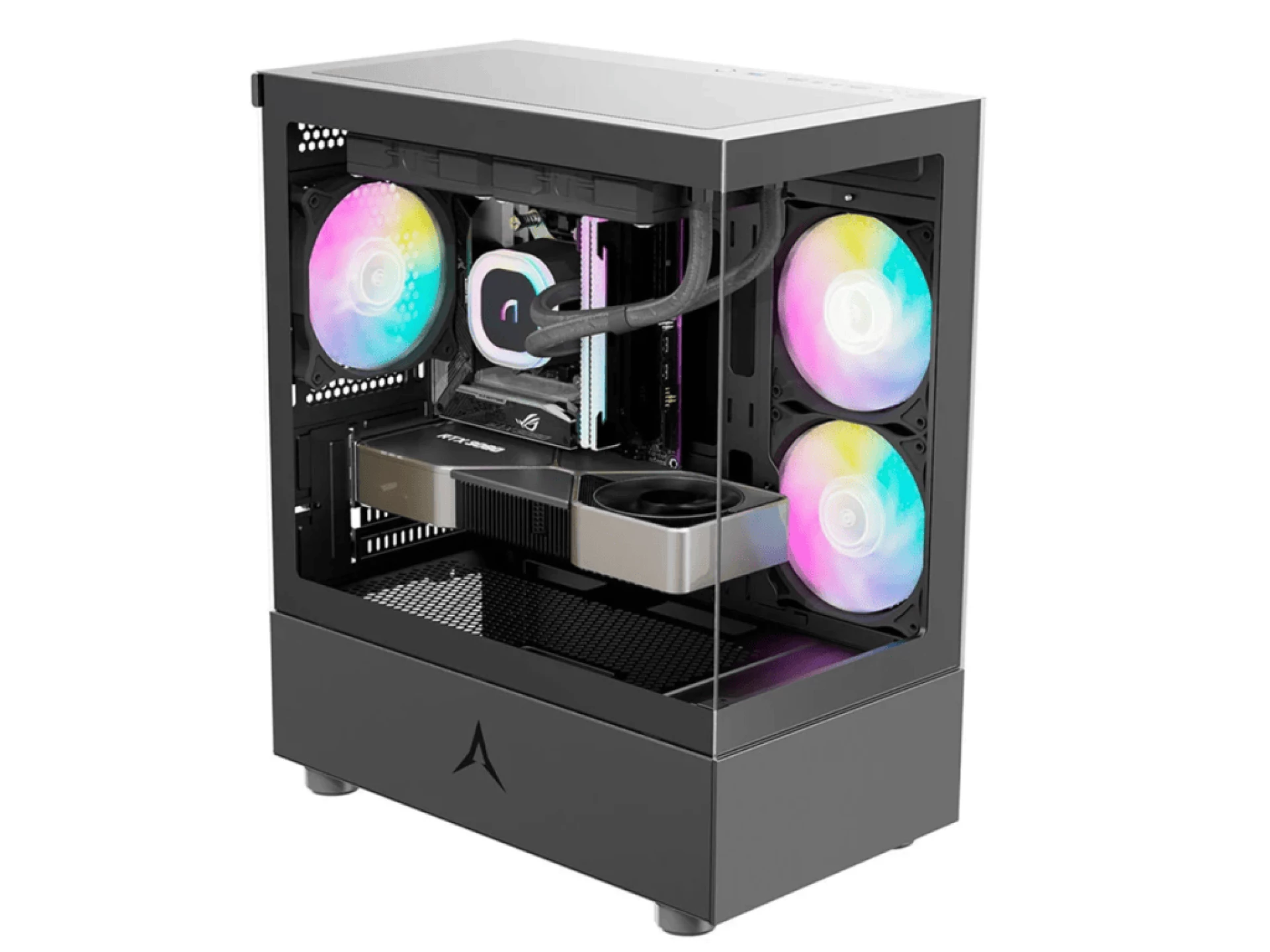 Spire Cubic Gaming Case, 3xRGBTempered Glass, VGA: 350mmTempered Glass, VGA: 350mm