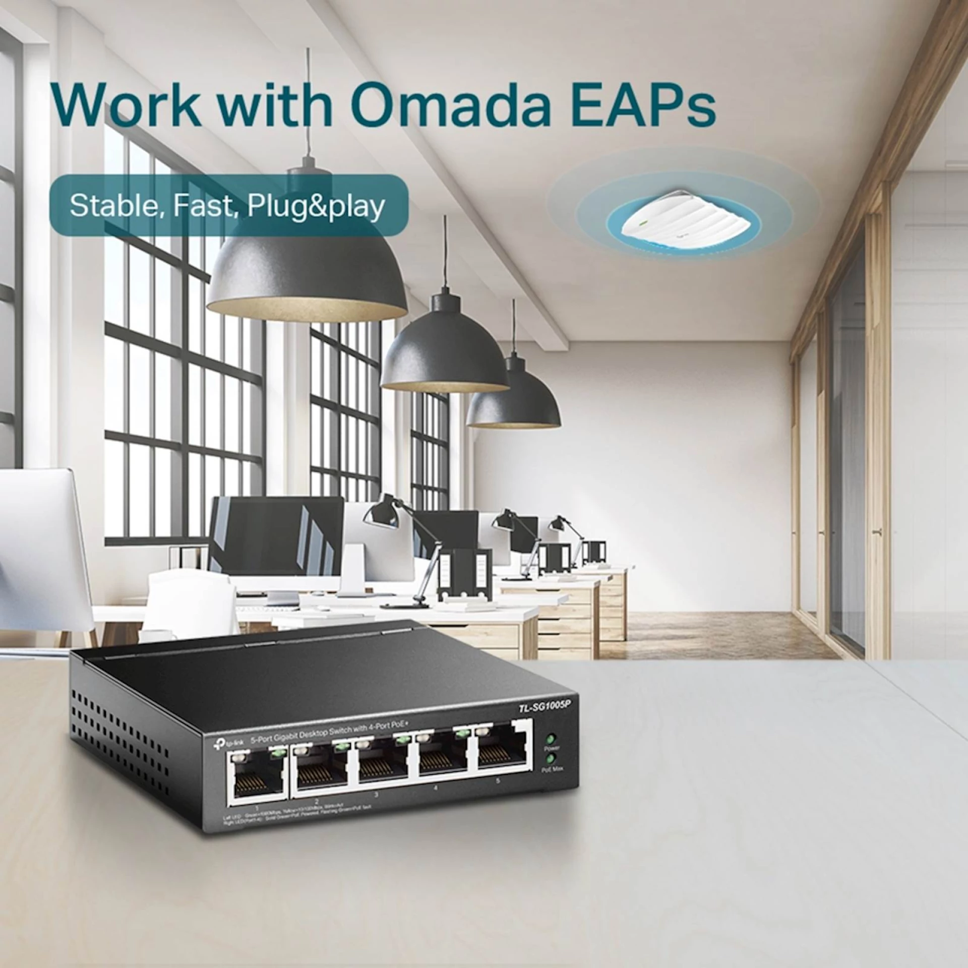 Switch 5-Port Gigabit Desktop TP-Link Omada