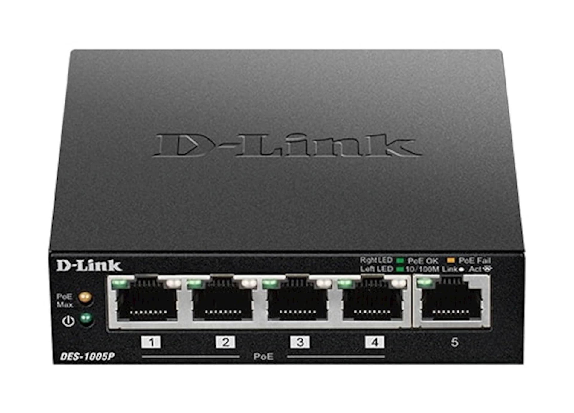 Switch DLINK 5-Port PoE Fast Ethernet Unmnged Desktop