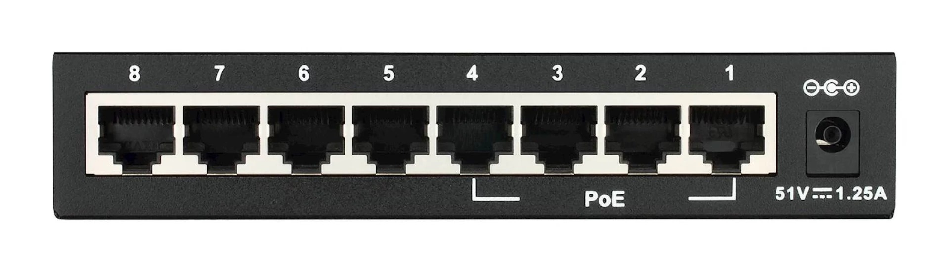 Switch DLINK 8-Port PoE Fast Ethernet Unmnged Desktop