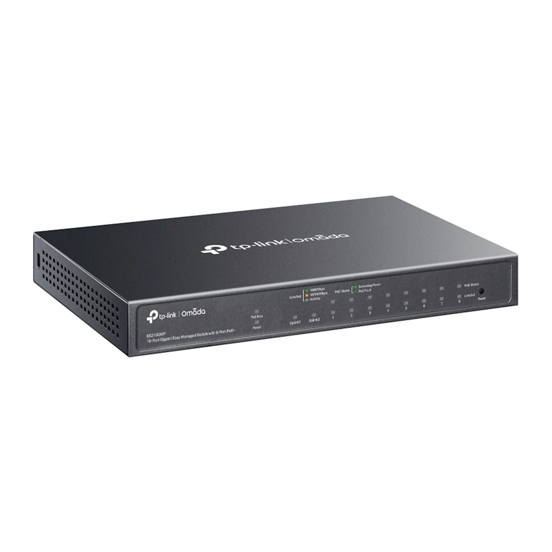 Switch TP-Link Omada 10-Port Gb Easy Managed 8-Port PoE+ ES210GMP