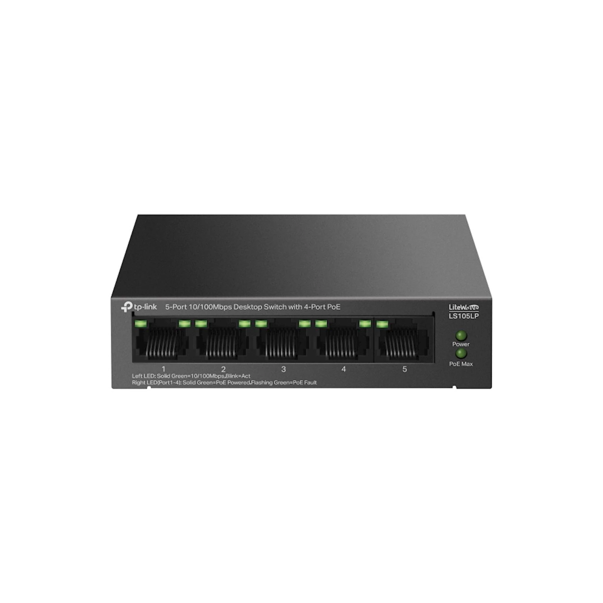 Switch TP-Link Omada 5-Port 10/100Mb, 4-Port PoE+ LS105LP