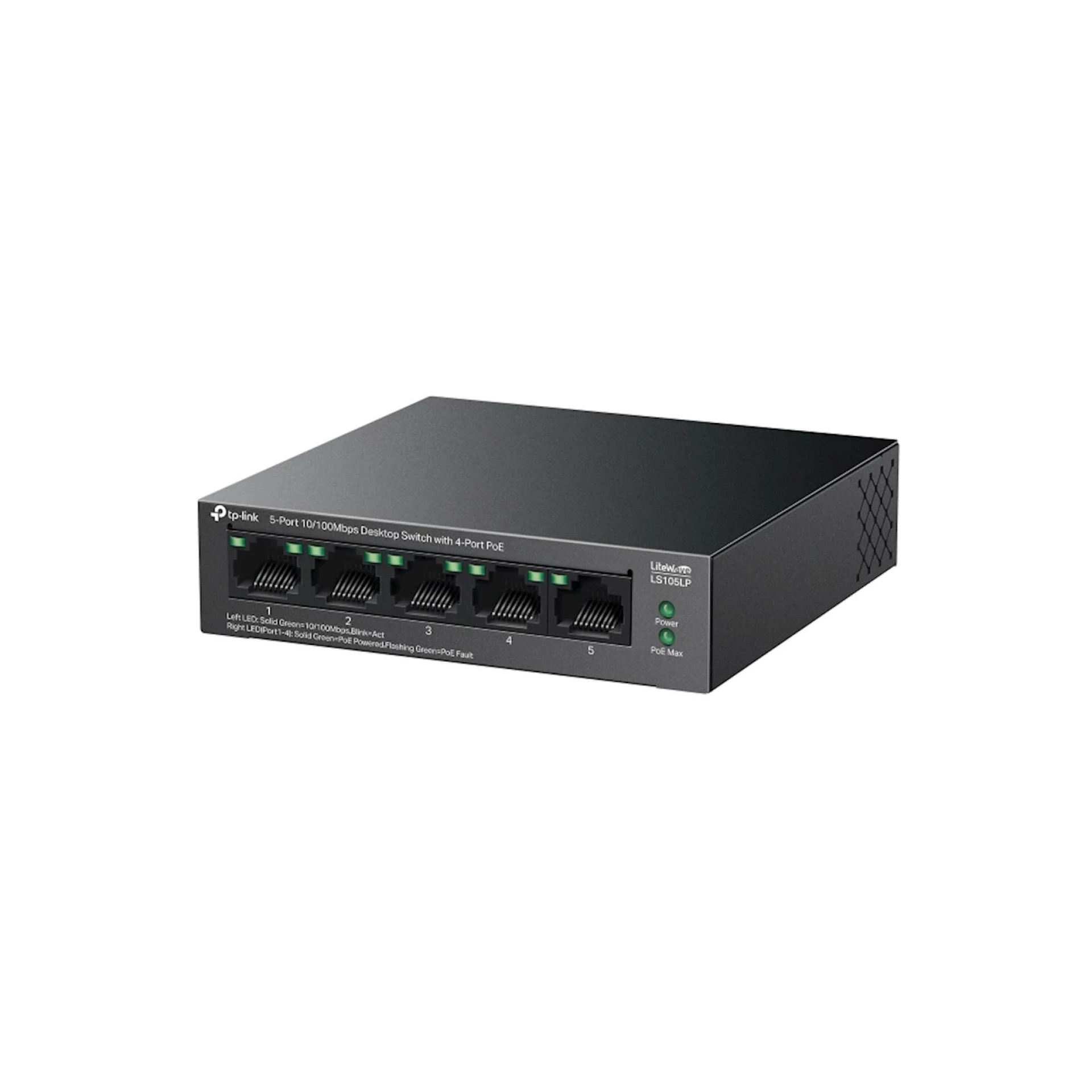 Switch TP-Link Omada 5-Port 10/100Mb, 4-Port PoE+ LS105LP