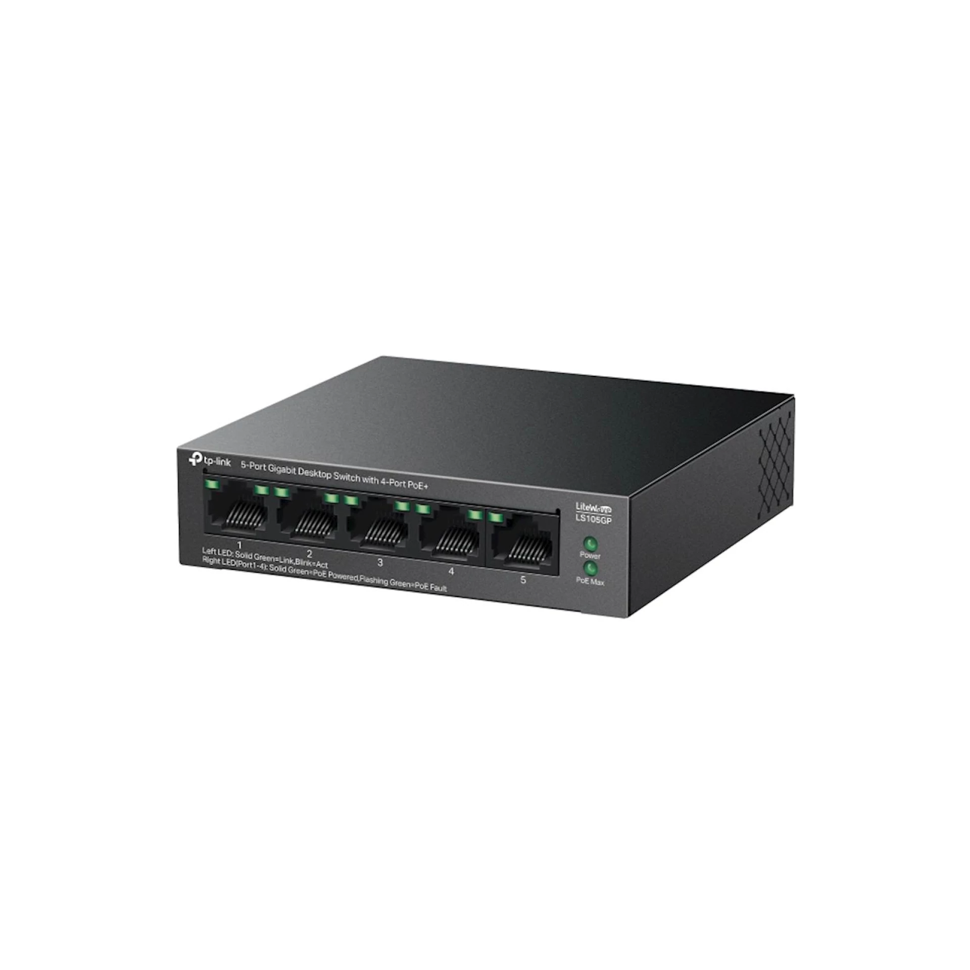 Switch TP-Link Omada 5-Port Gigabit sa 4-Port PoE+ LS105GP