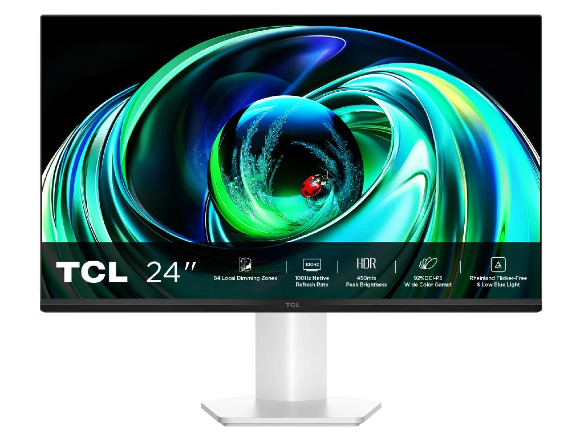 TCL 24"G54 VA Mini LED Monitor23"8; 1920x1080 100Hz; 5ms;GtG; VGA; HDMI; VESA; bijelo-crna
