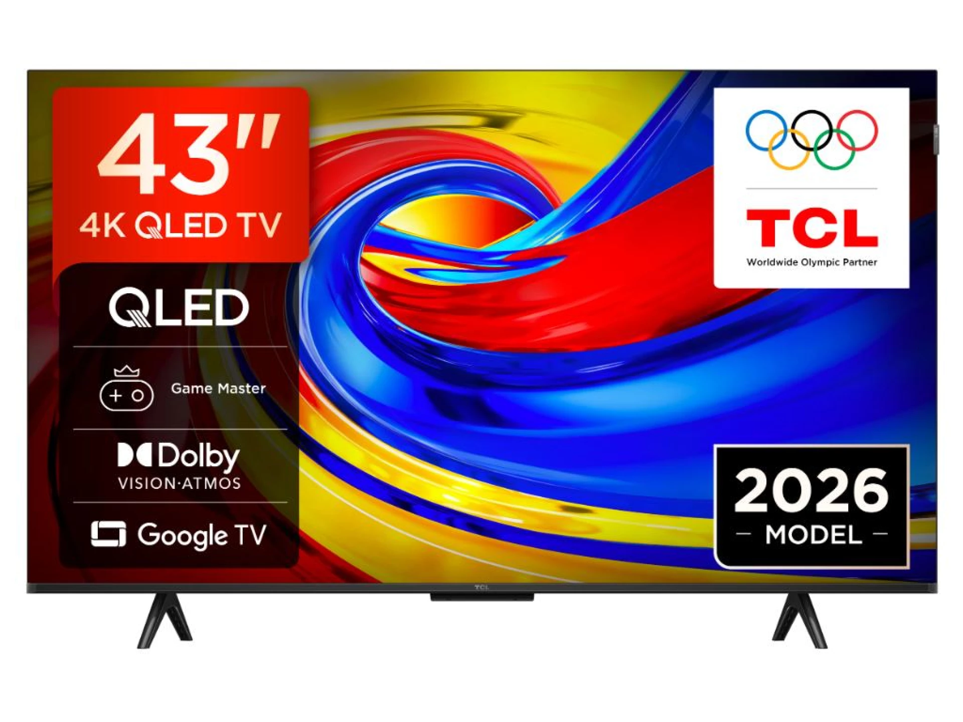 TCL 43"P7L 4K QLED Google TV60Hz, VRR, Dolby Armos;Dolby Vision, 400 nits