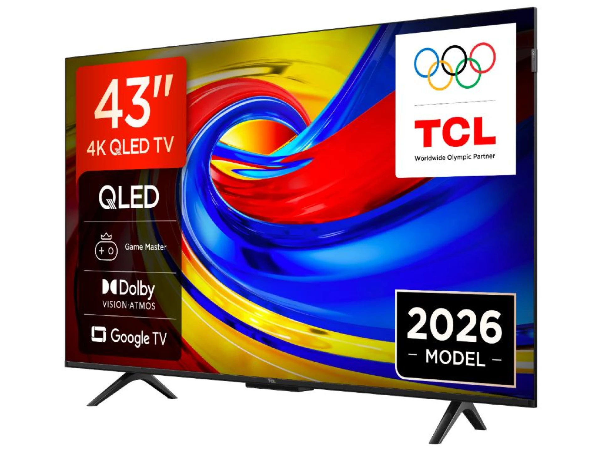 TCL 43"P7L 4K QLED Google TV60Hz, VRR, Dolby Armos;Dolby Vision, 400 nits