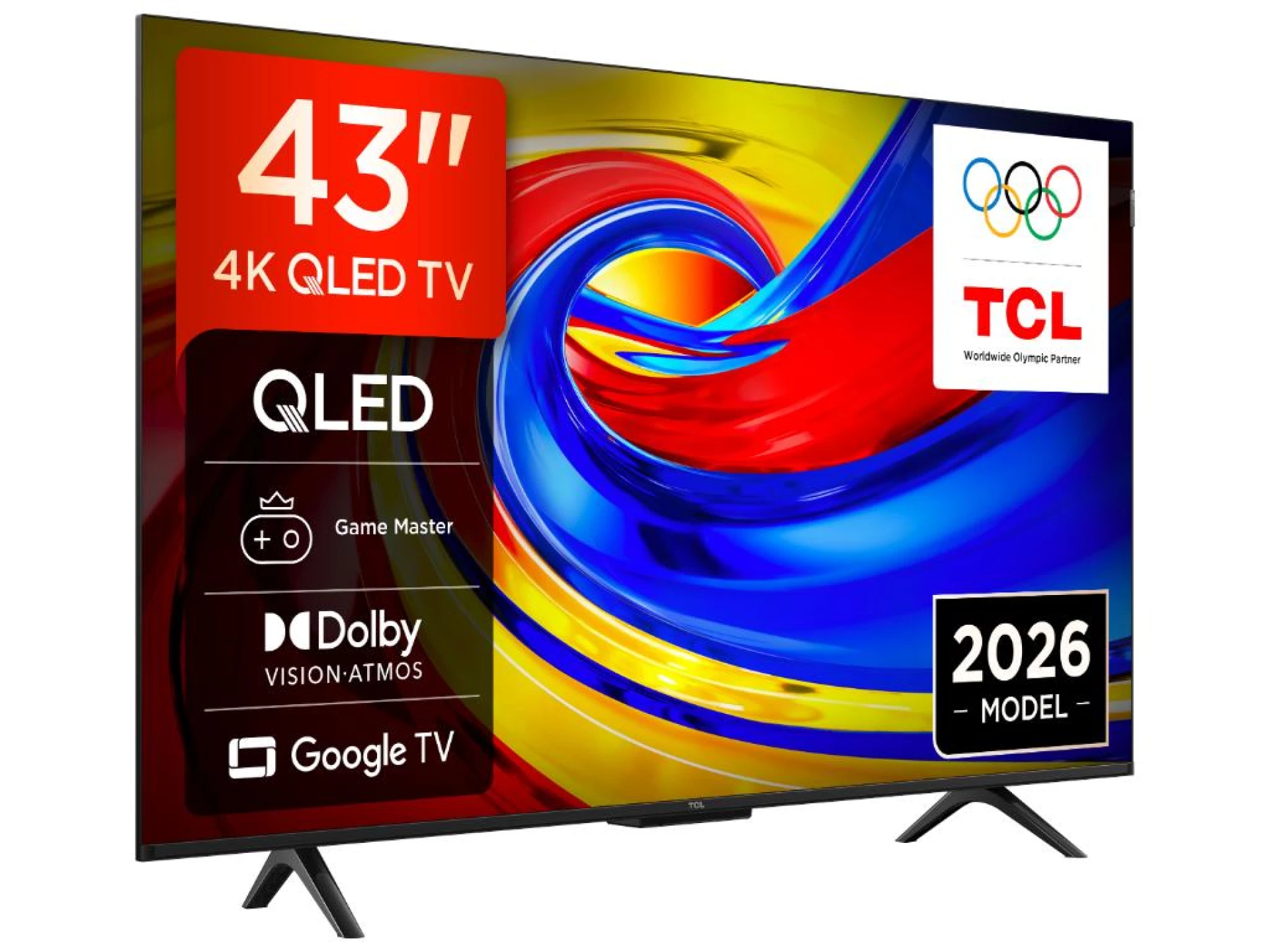 TCL 43"P7L 4K QLED Google TV60Hz, VRR, Dolby Armos;Dolby Vision, 400 nits
