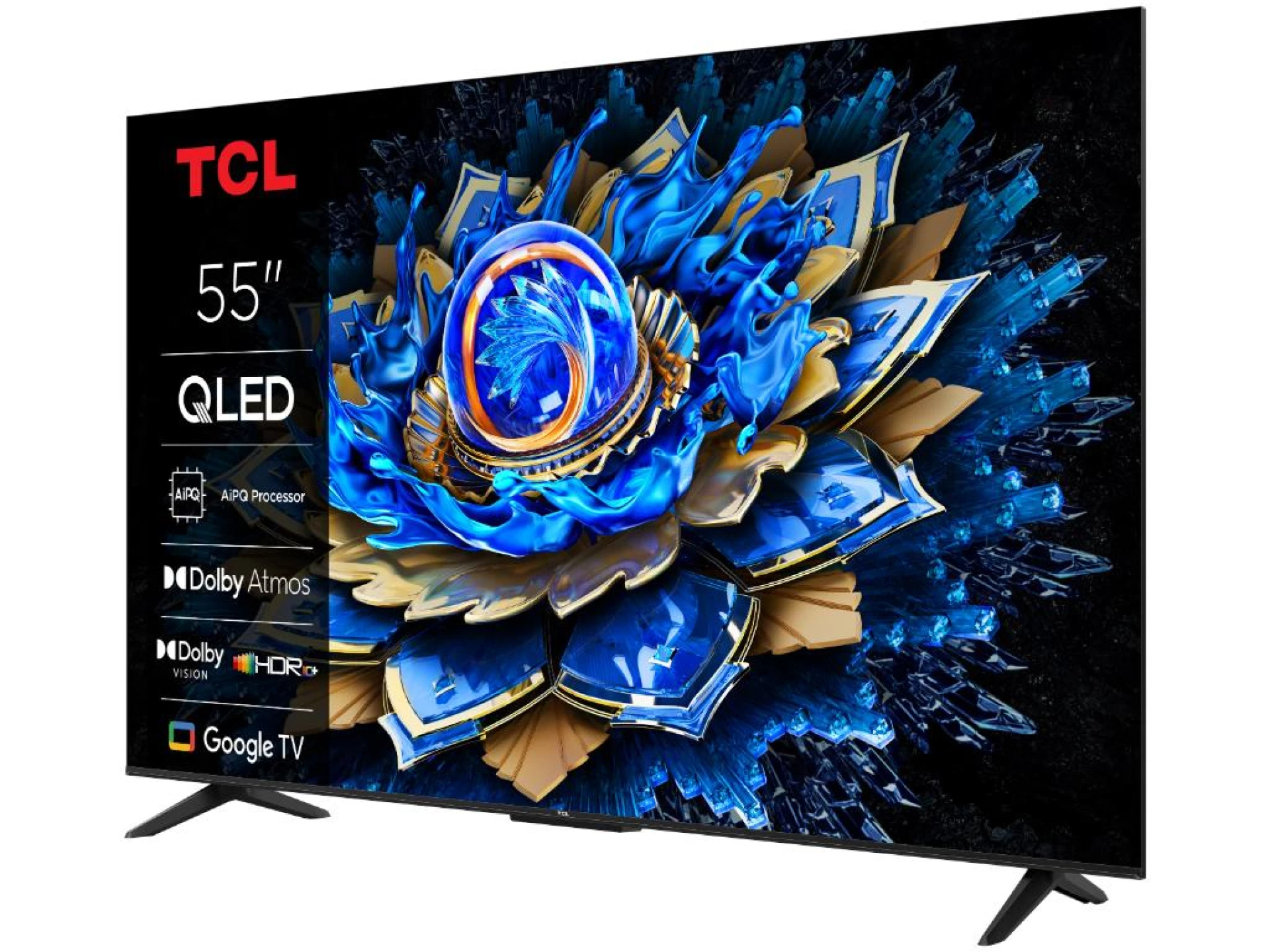 TCL 55"T69C 4K QLED Google TV60Hz (120Hz FHD), Dolby Atmos;Dolby Vision, Onkyo 2.0, 350 nits