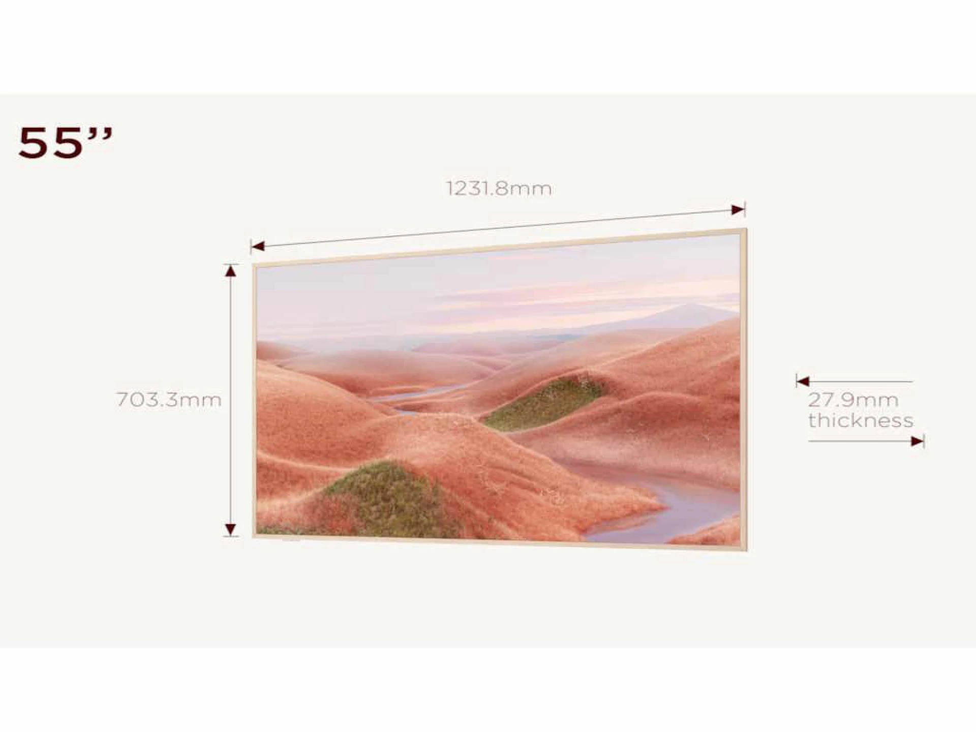 TCL 55"A300W NXTVISION 4K QLEDGoogle OS; 144Hz ART TV;Dolby Atmos; Ambient mode; HDMI 2.1