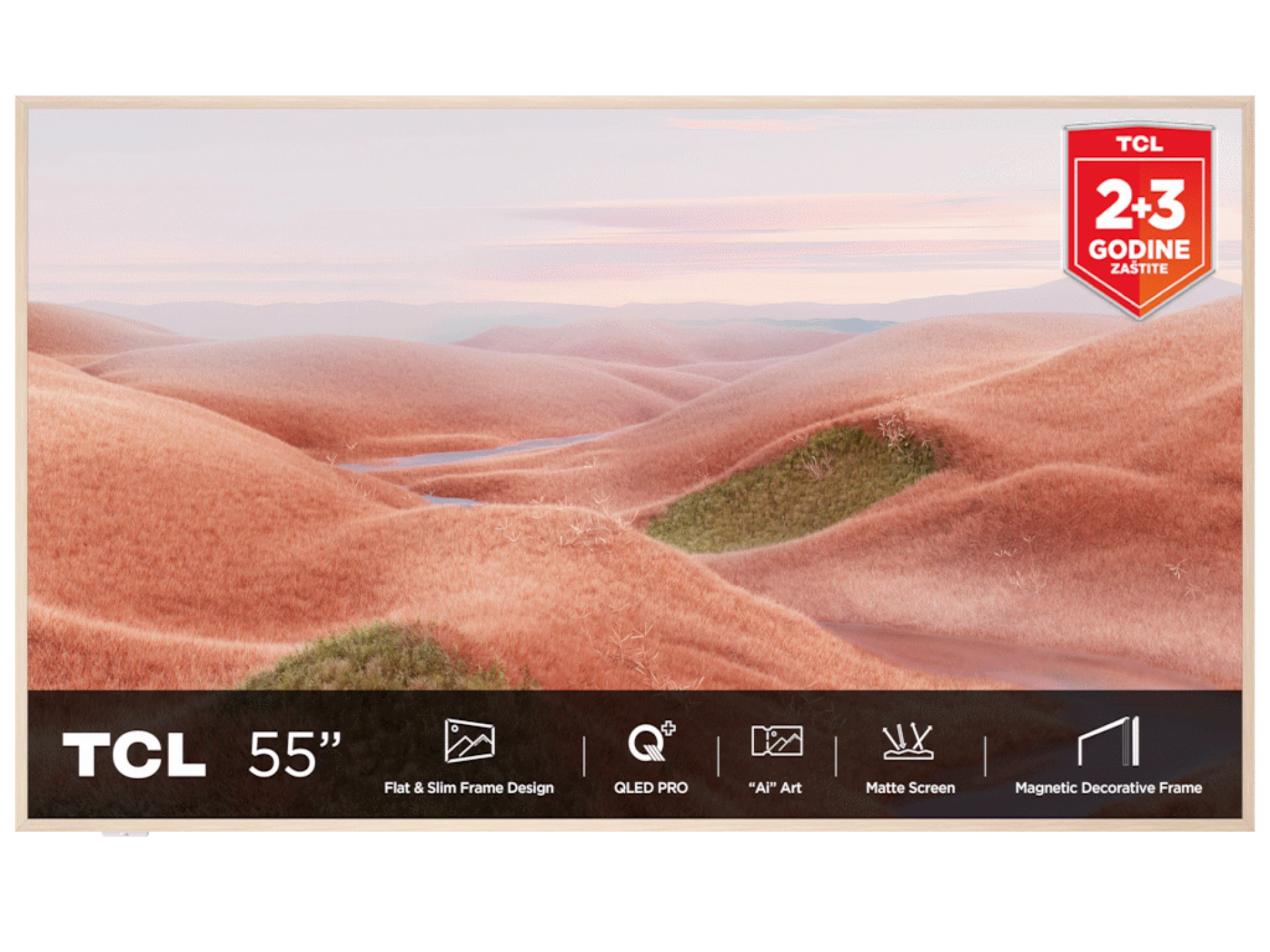 TCL 55"A300W NXTVISION 4K QLEDGoogle OS; 144Hz ART TV;Dolby Atmos; Ambient mode; HDMI 2.1