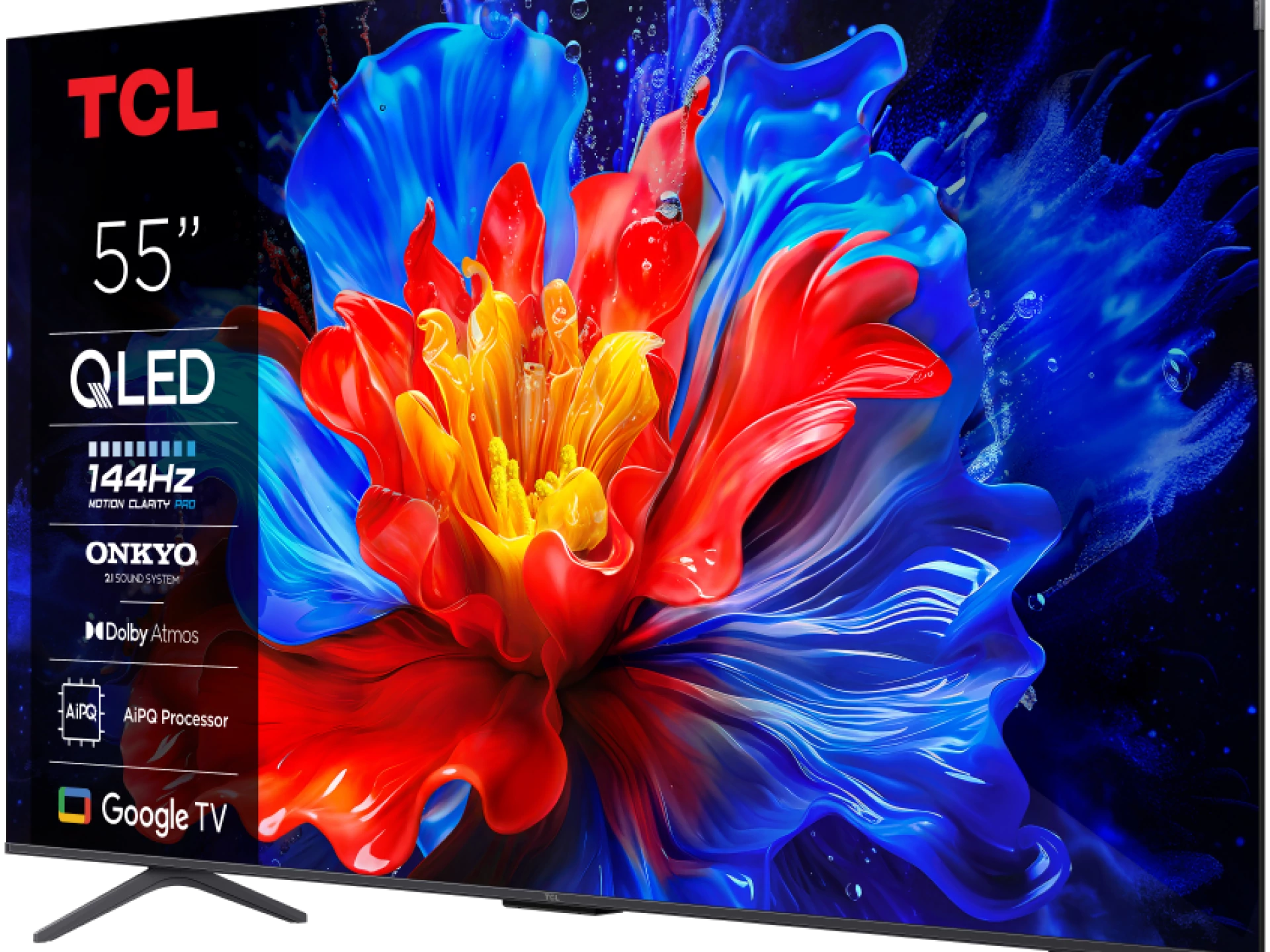 TCL 55"P8K 4K QLED TV 144HzGoogle TV; Motion Clarity Pro;Game Master; Onkyo 2.1;