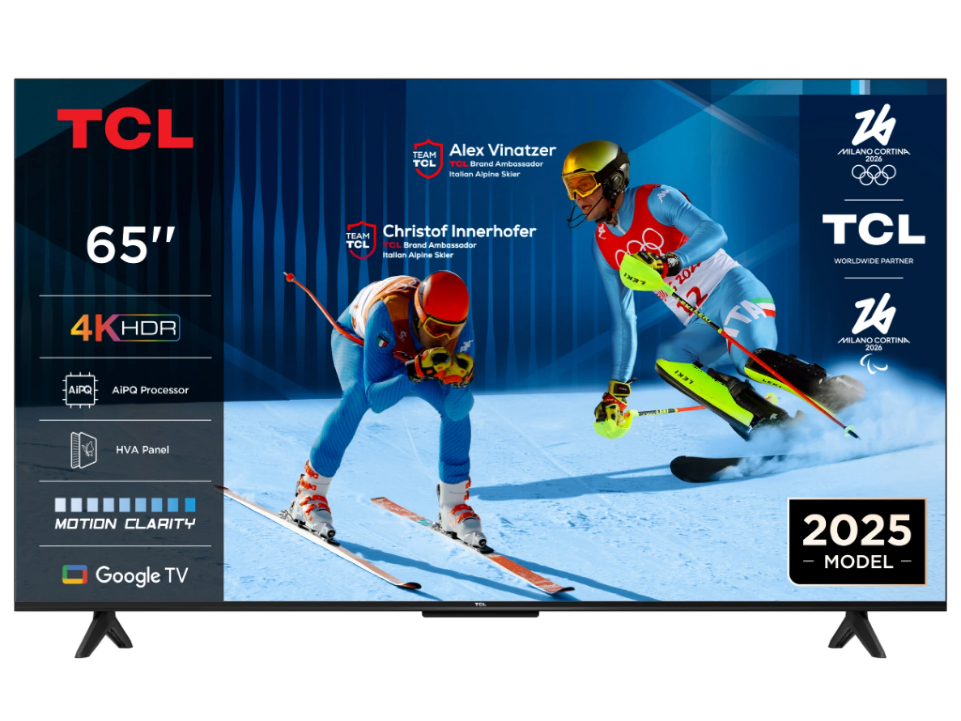 TCL 65"V6C 4K TV Google OSHDR10 HVA Panel Motion ClarityDolby Audio; AiPQ Processor;