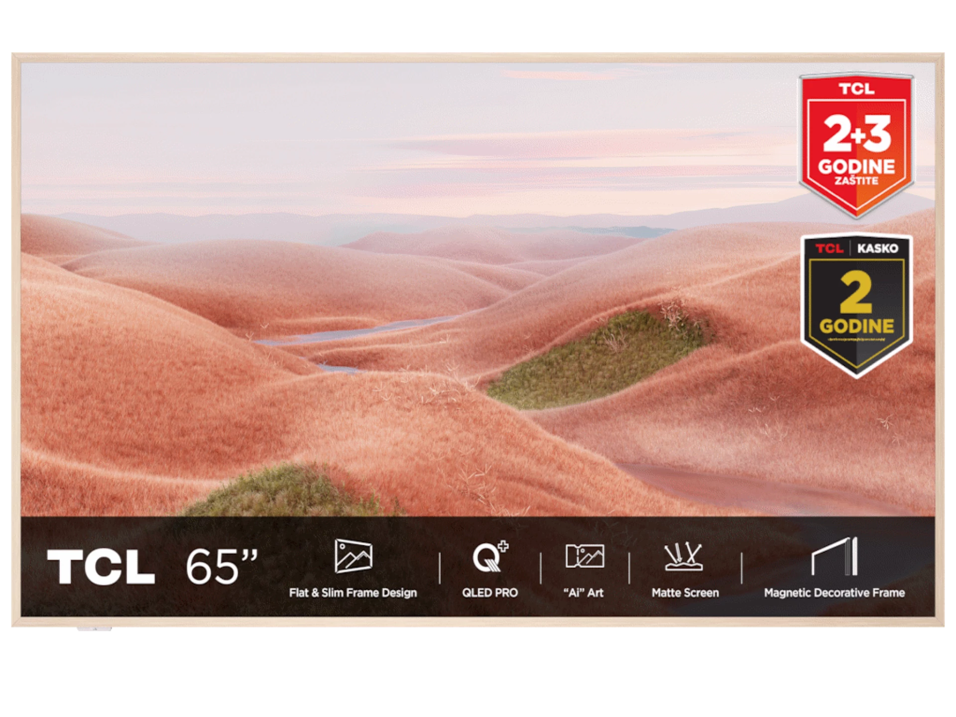 TCL 65"A300W NXTVISION 4K QLEDGoogle OS; 144Hz VRR ART TV;Dolby Atmos; Ambient mode; HDMI 2.1