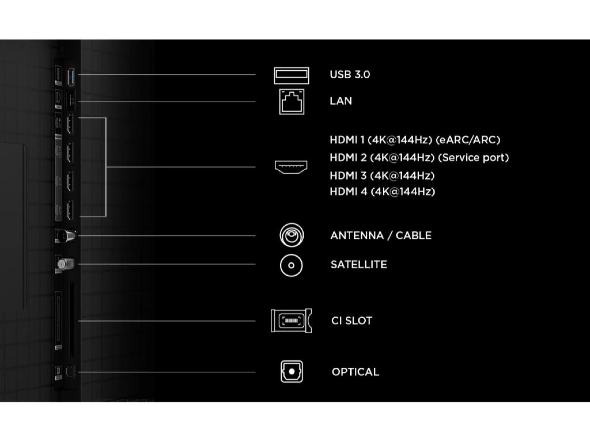 TCL 75"C8L 4K SQD-Mini LED;UHD 144Hz/288Hz FHD Google TV;B&O, 2584 zones, 5500 nits; Zeroborder