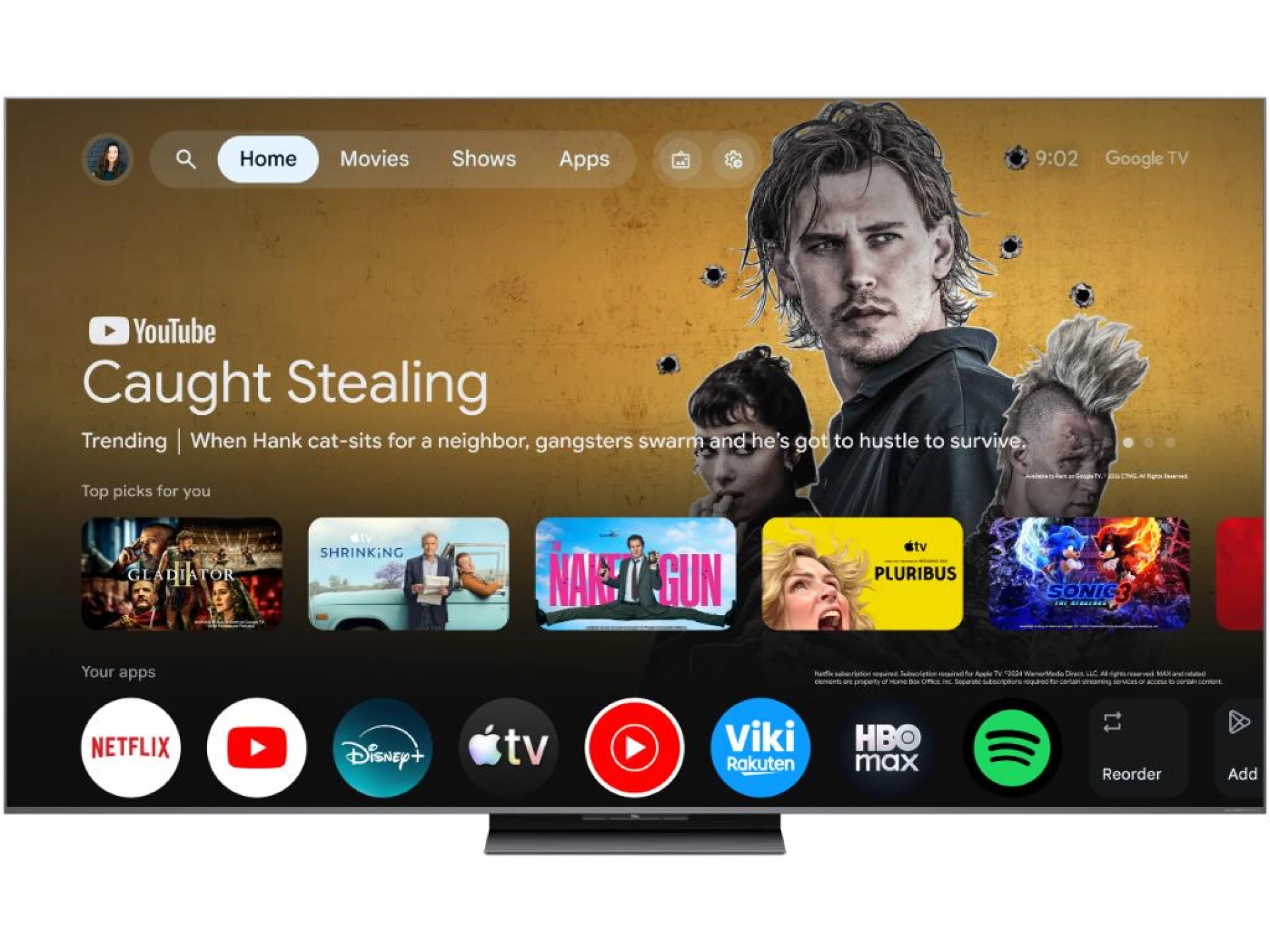 TCL 75"C8L 4K SQD-Mini LED;UHD 144Hz/288Hz FHD Google TV;B&O, 2584 zones, 5500 nits; Zeroborder