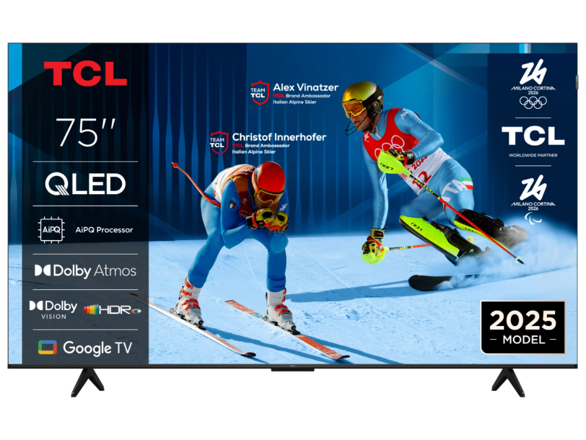 TCL 75"P7K 4K QLED TV 60HzGoogle TV; HDR multi-format;HVA Panel; Game Master; Dolby Atmos;
