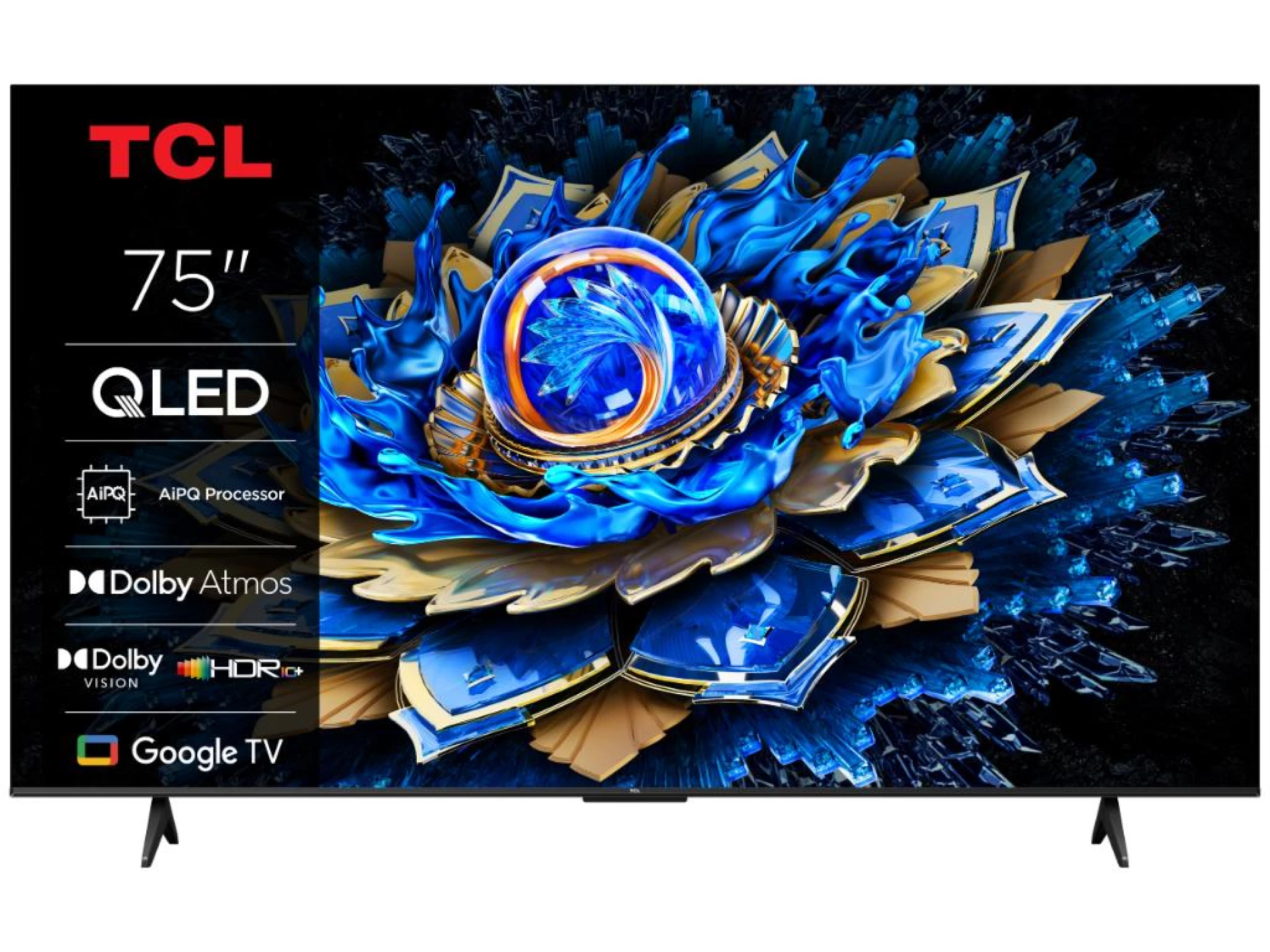 TCL 75"T69C 4K QLED Google TV60Hz (120Hz FHD), Dolby Atmos;Dolby Vision, Onkyo 2.0, 350 nits