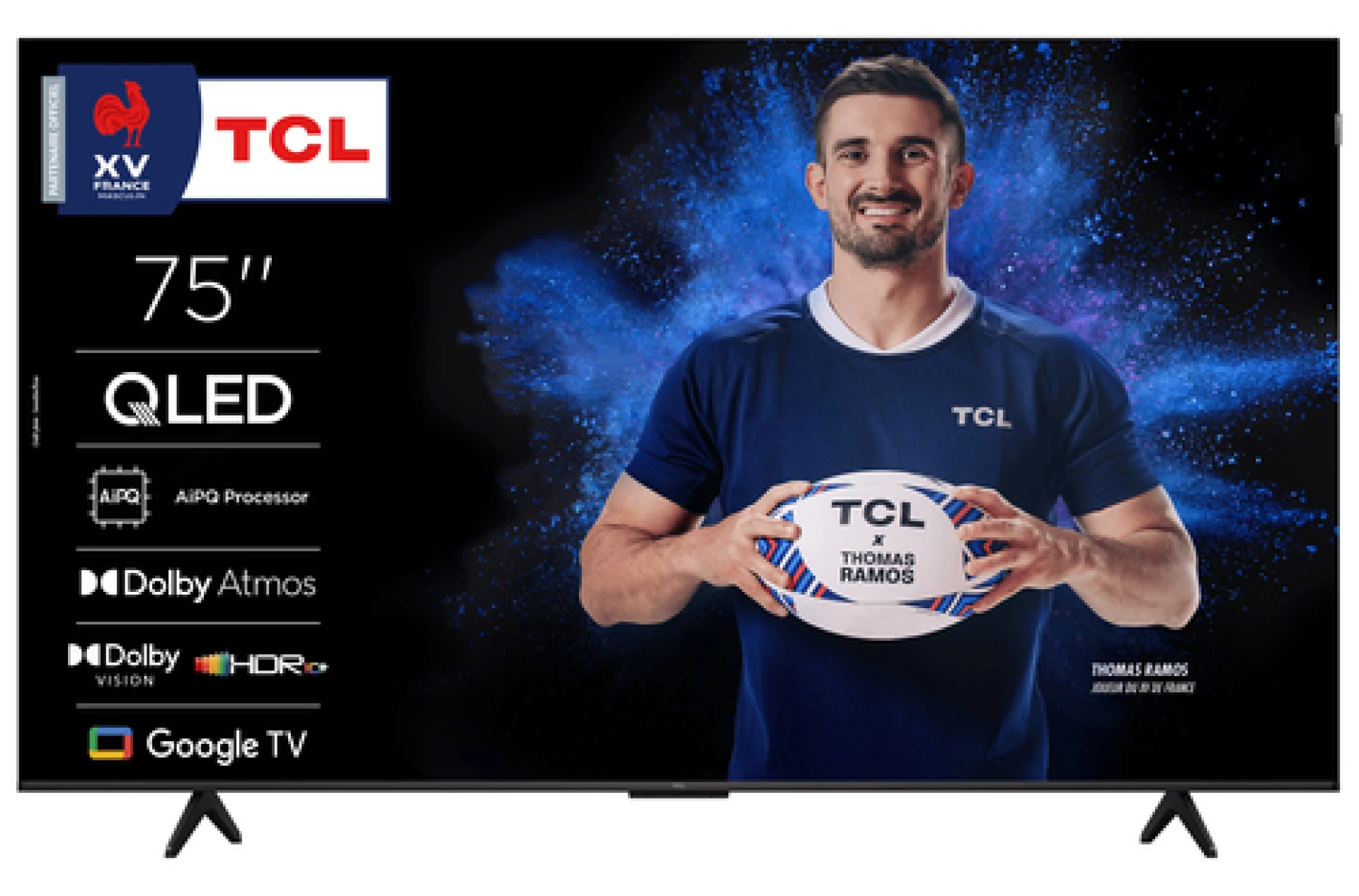 TCL 75"P7K 4K QLED TV 60HzGoogle TV; HDR multi-format;HVA Panel; Game Master; Dolby Atmos;