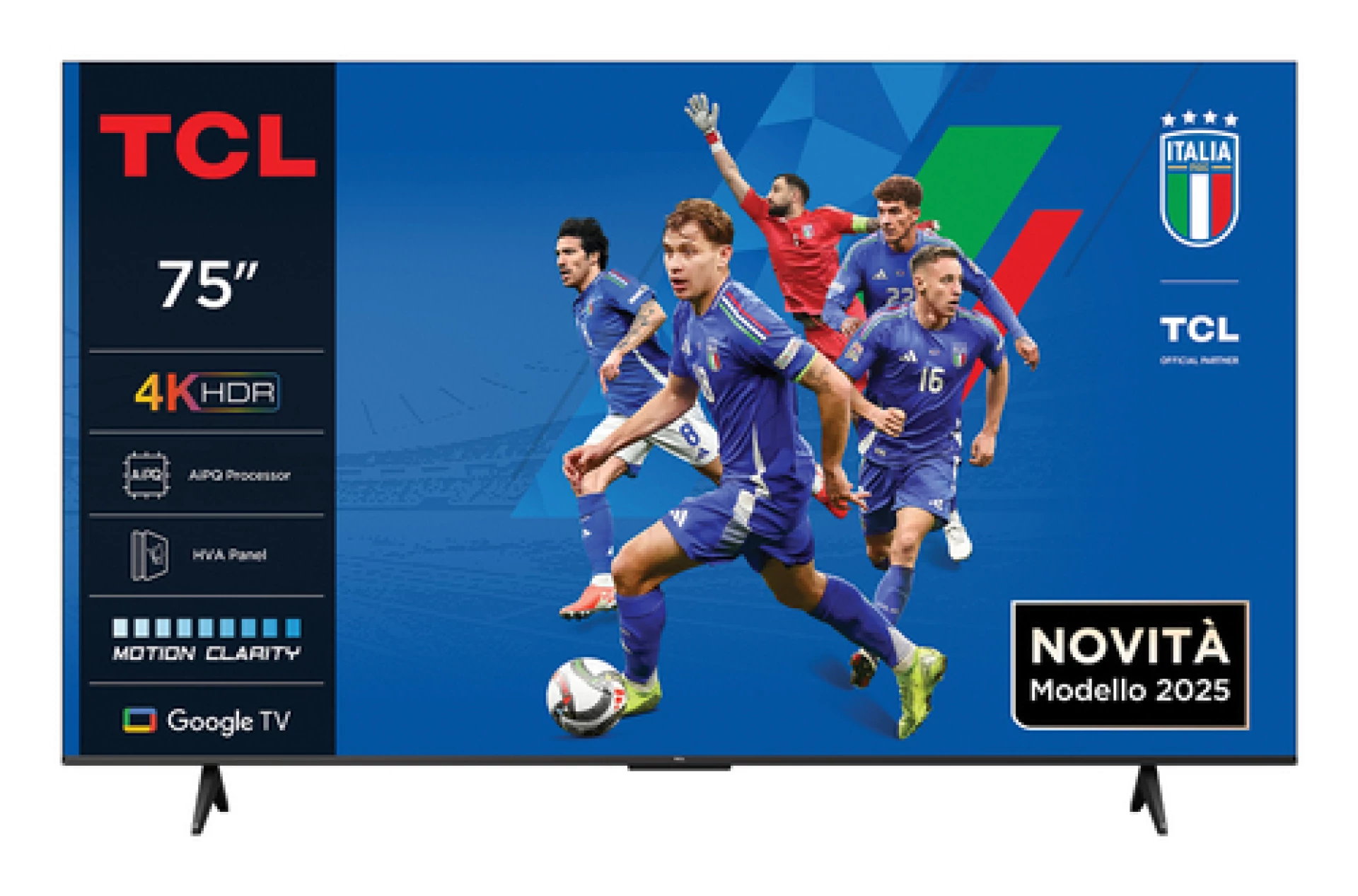 TCL 75"V6C 4K TV Google OSHDR10 HVA Panel Motion ClarityDolby Audio; AiPQ Processor;