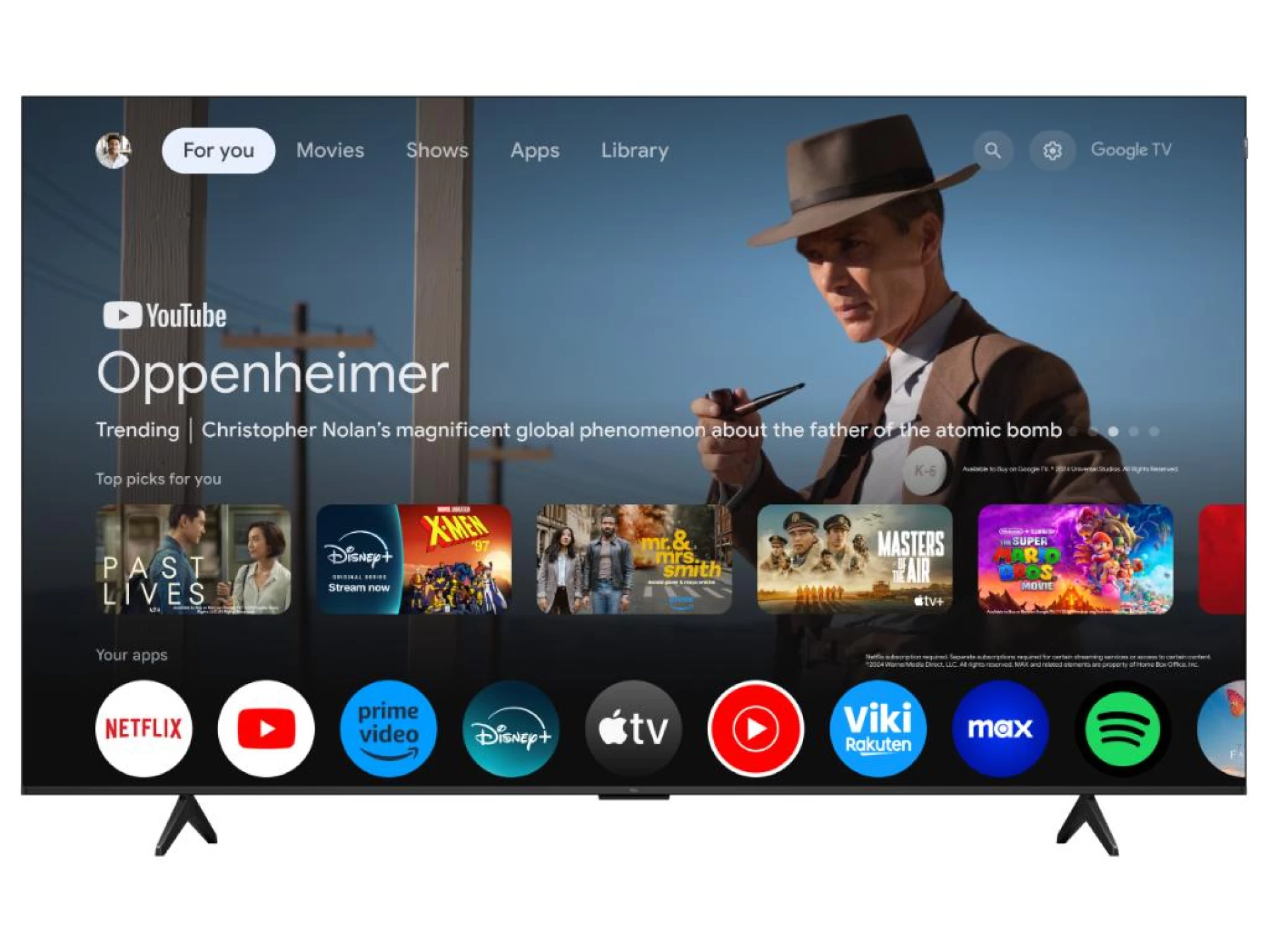 TCL 85"P7K 4K QLED TV 60HzGoogle TV; HDR multi-format;HVA Panel; Game Master; Dolby Atmos;