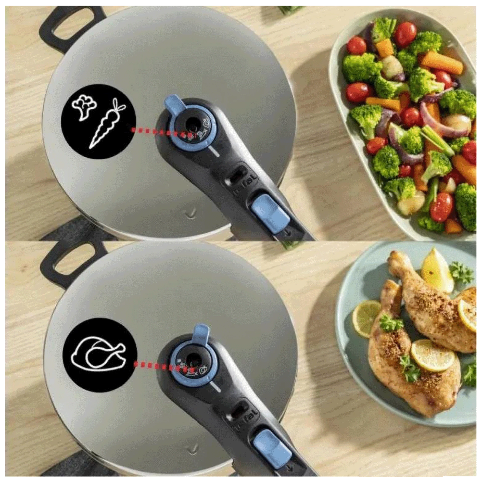 Tefal Ekspres lonac, zapremina 6 lit., 5 sigurnosnih sistema - P2580701