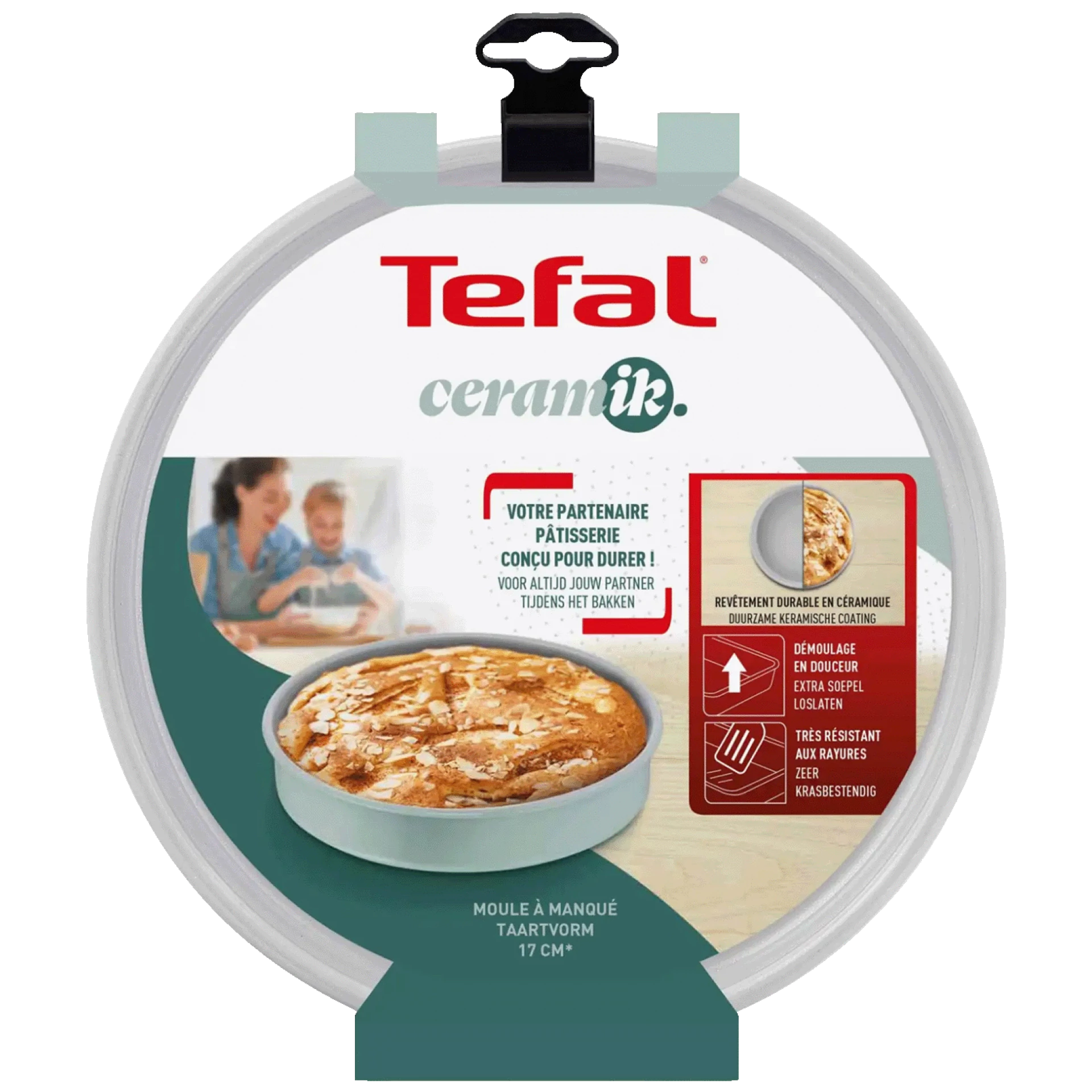 Tefal Tepsija / kalup za kolače, 17cm, Ceramic - J1756004