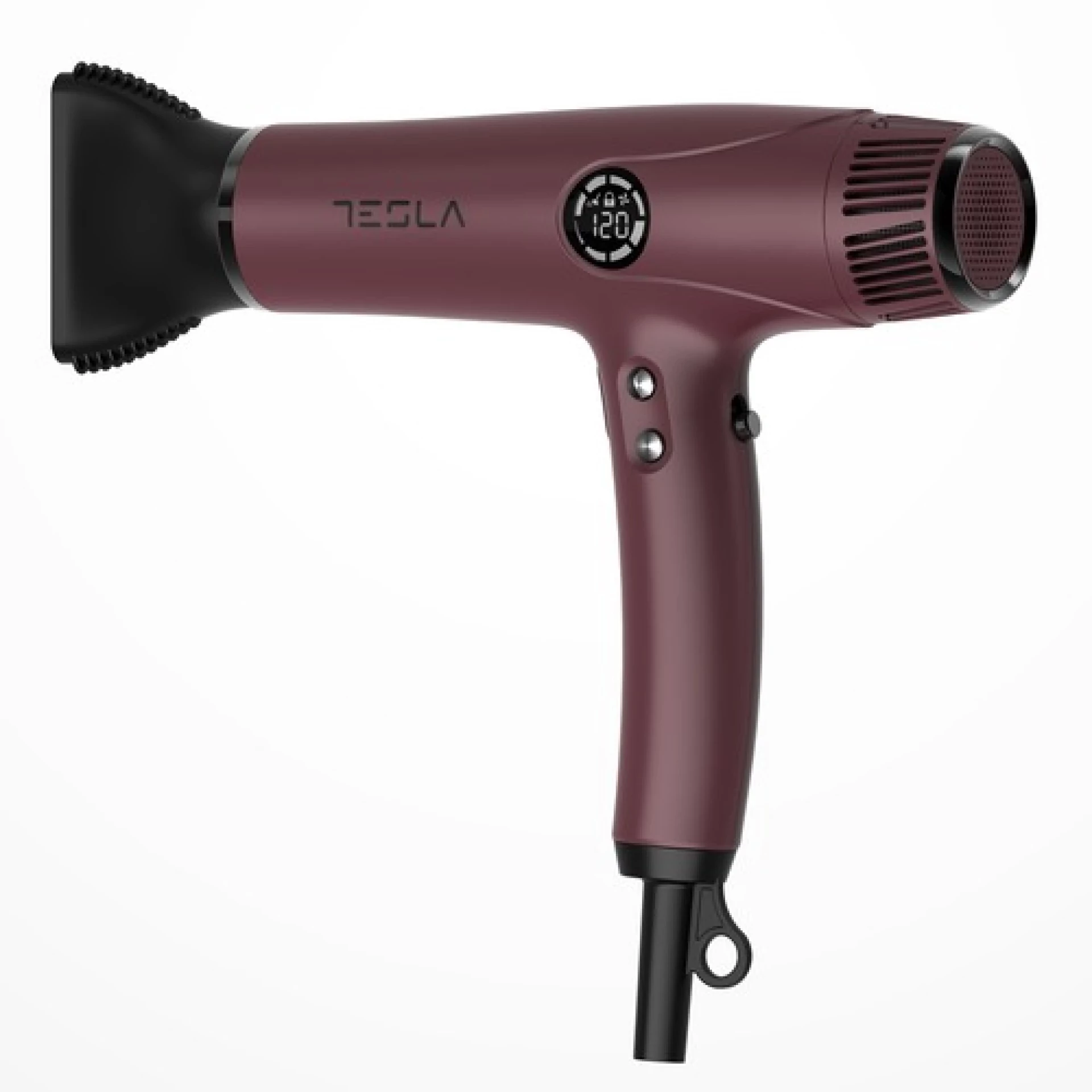 TESLA Fen za kosu DRH500BBD 2200W / HAIRDRYER / Bordo / LED Display