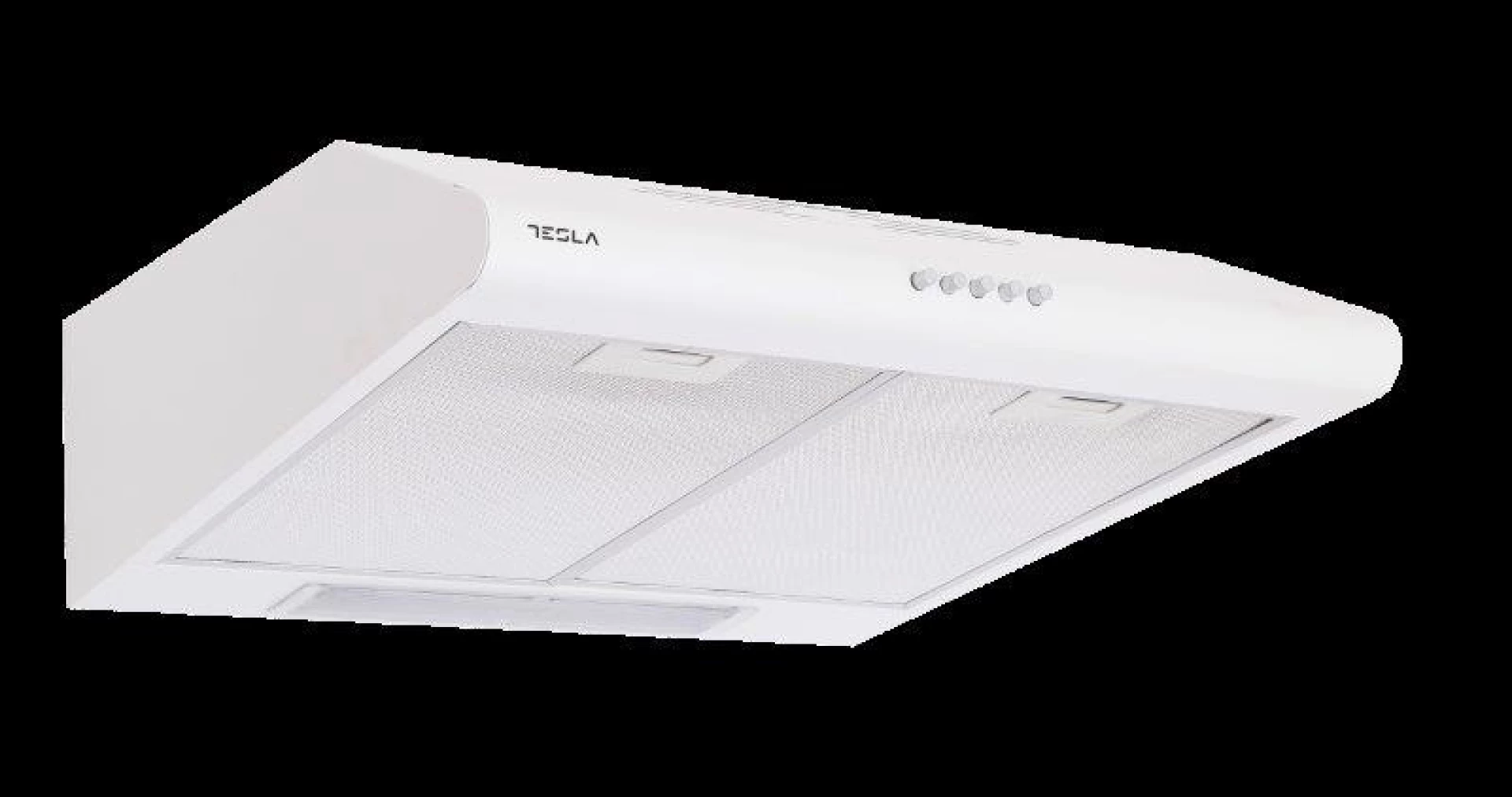 TESLA Podugrad. napa DB600SW usisna snaga 280 m3/h; motor110W; 3 brzine; 1 halogena; 65 dB