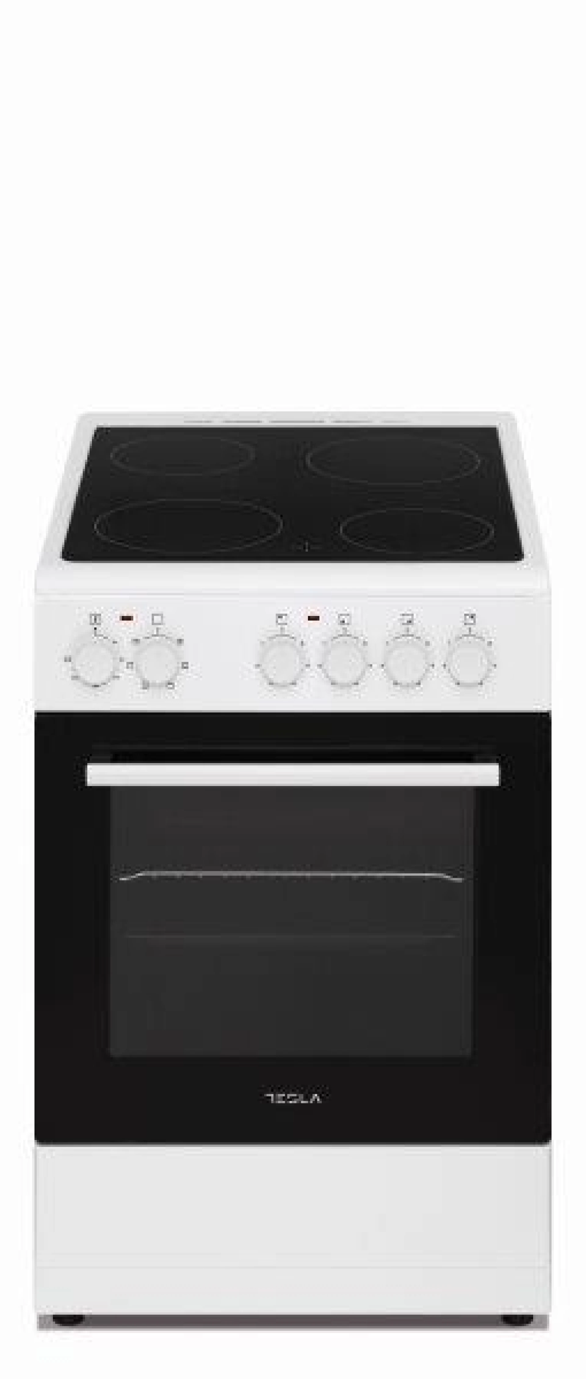 Šporet TESLA CV5400SW, 4x zone; bez poklopca; 6x Funk; Ventilator; Čišćenje parom; BIJELI