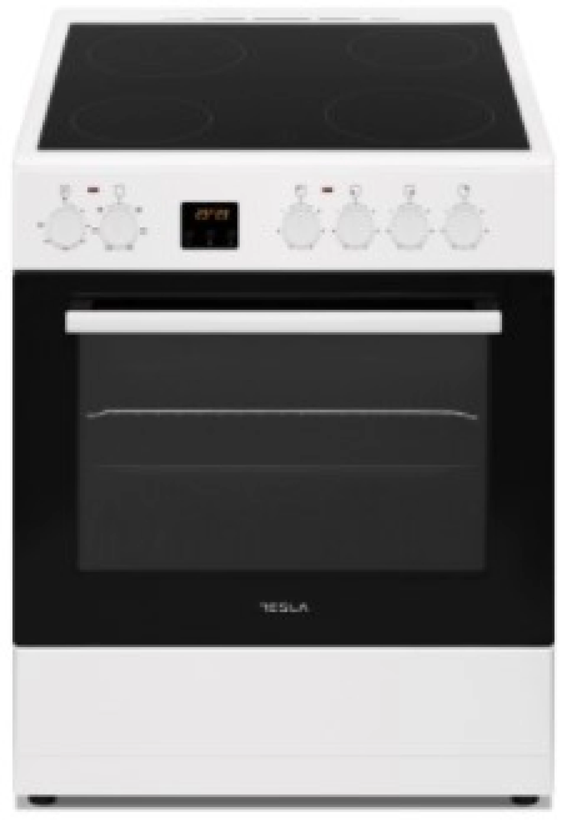 Šporet TESLA CV6400SW, Samostojeći - Staklokeramički; 4x zone; Display sa 3 dugmića; ventilat