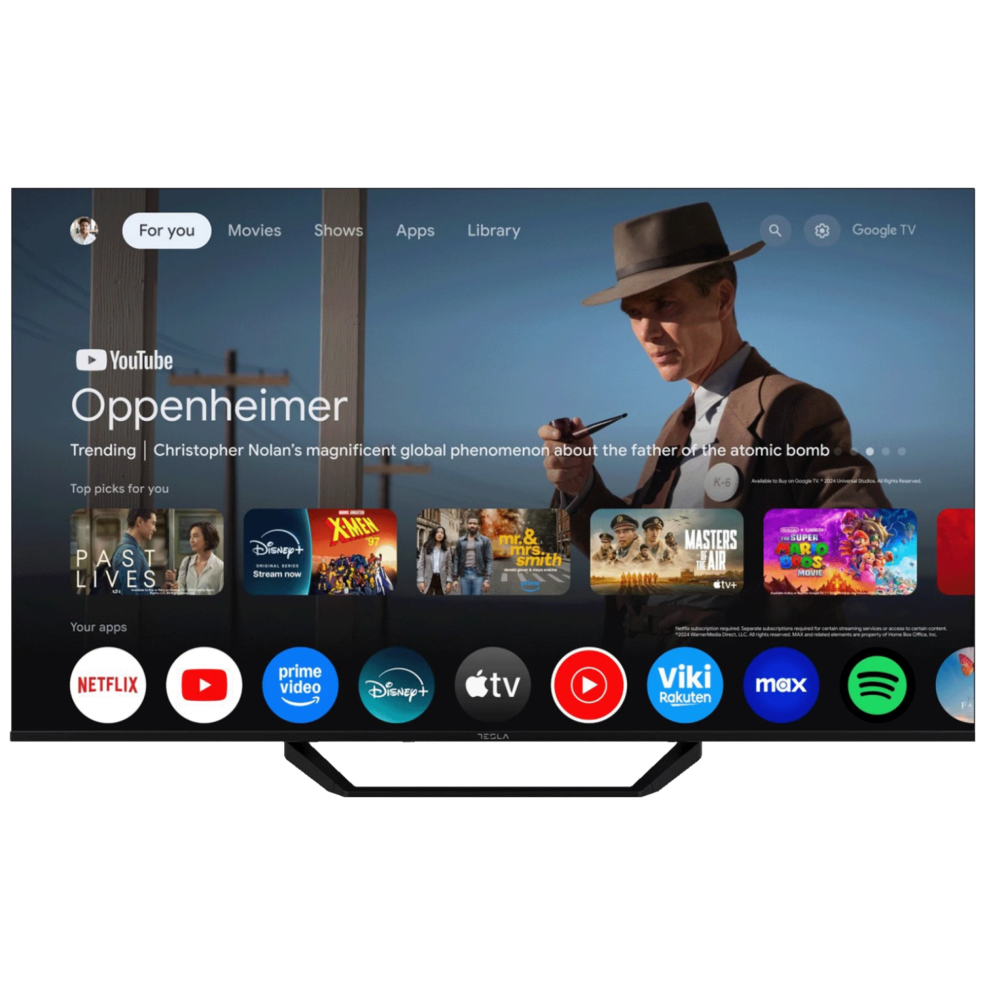 Tesla Televizor Smart LED 4K UltraHD 65", Google TV - 65E655BUS