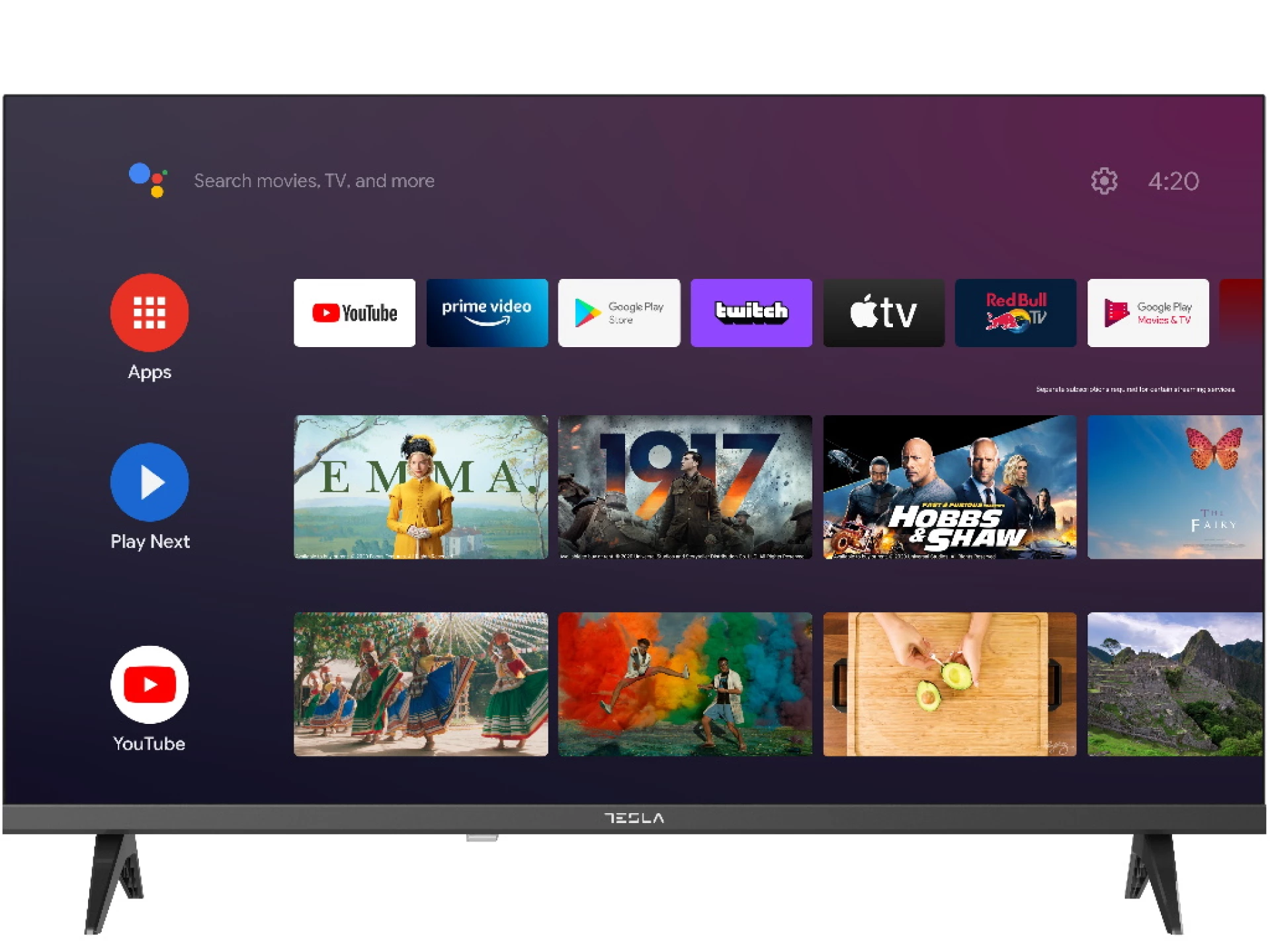 TV TESLA 32E635BHS HD ANDROID, Google Assistant-Glasovne komande