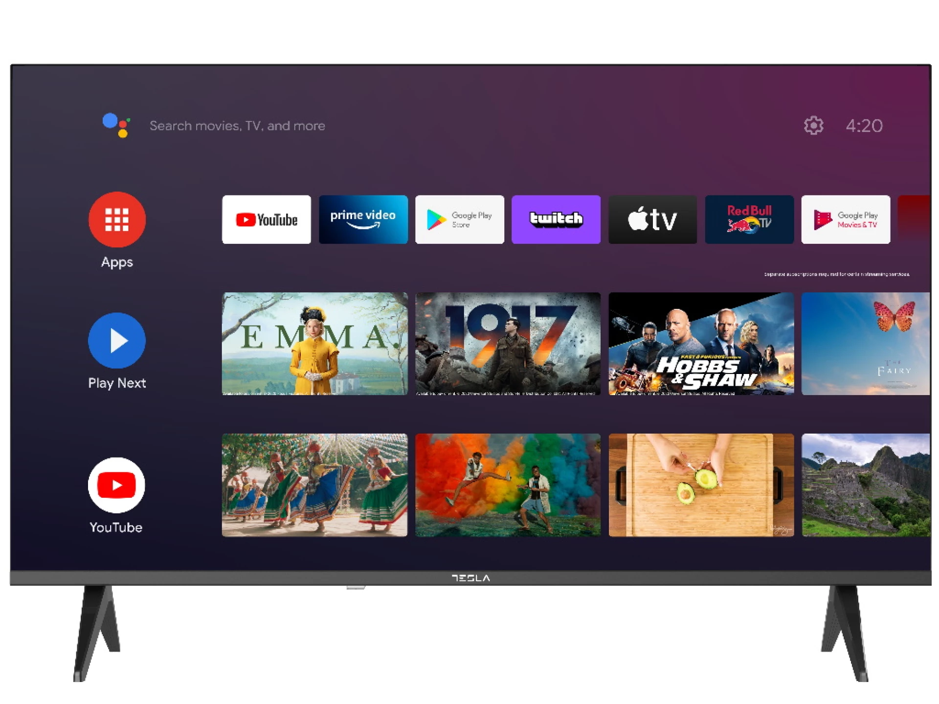 TV TESLA 40E635 FHD ANDROID, Google Assistant-Glasovne komande