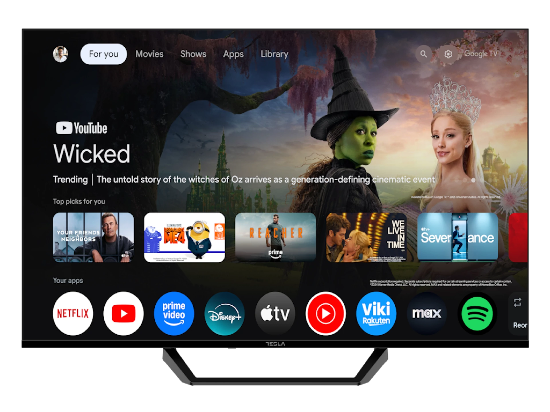 TESLA TV 43E655BFS FHD Google    Powered by Google TV