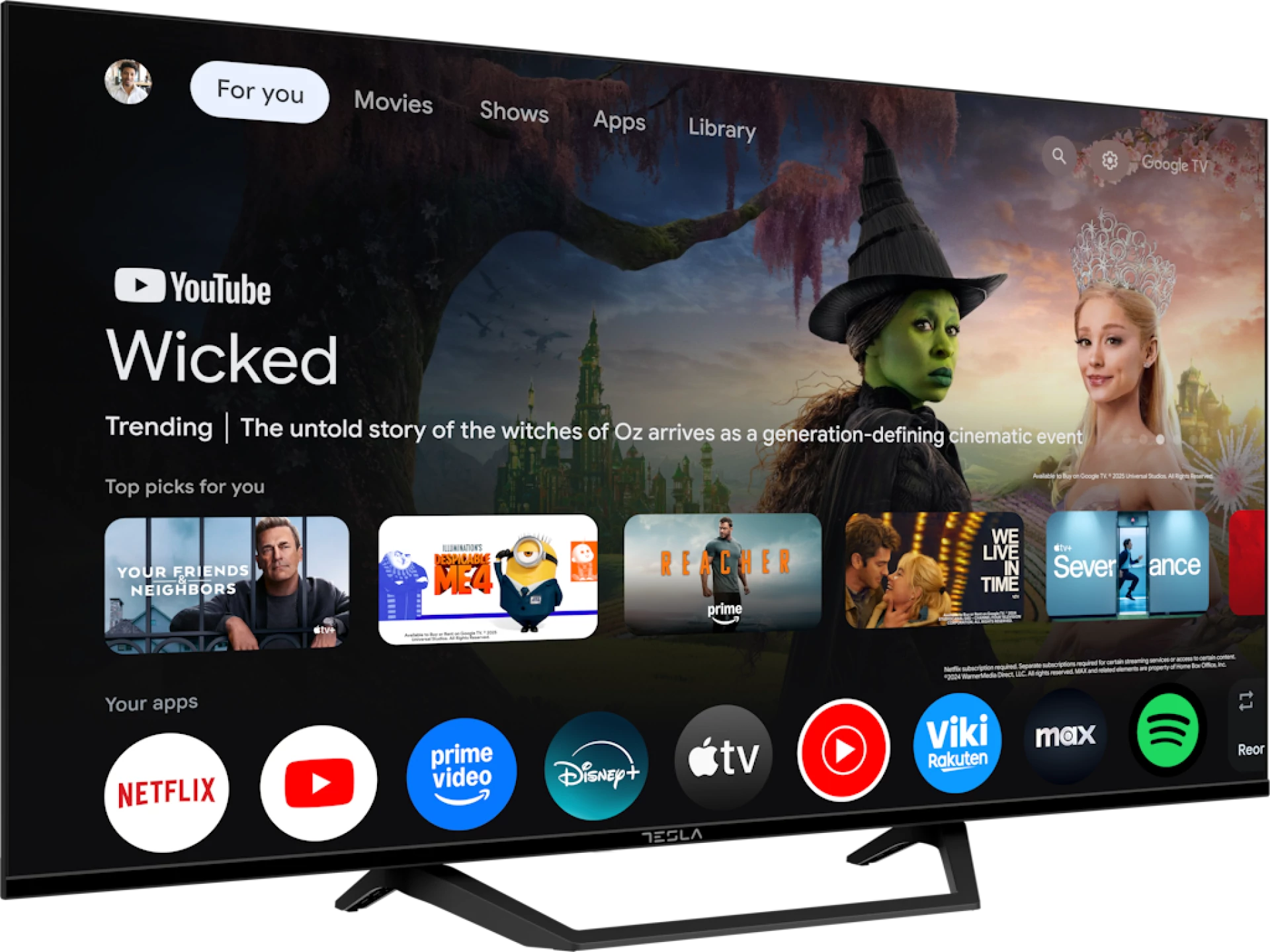 TESLA TV 43E655BFS FHD Google    Powered by Google TV