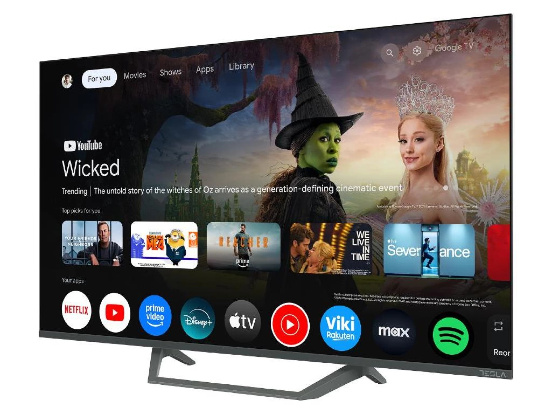 TESLA TV QLED Q40E665GFS FHD  Powered by Google TV HDR HLG  Box zvucnici 2x10W