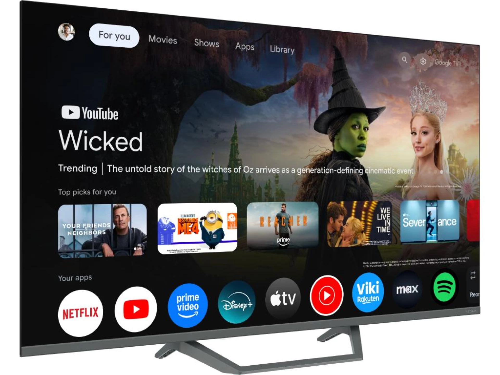 TESLA TV QLED Q43E655GUS QLED powered by Google TV  Voice Control