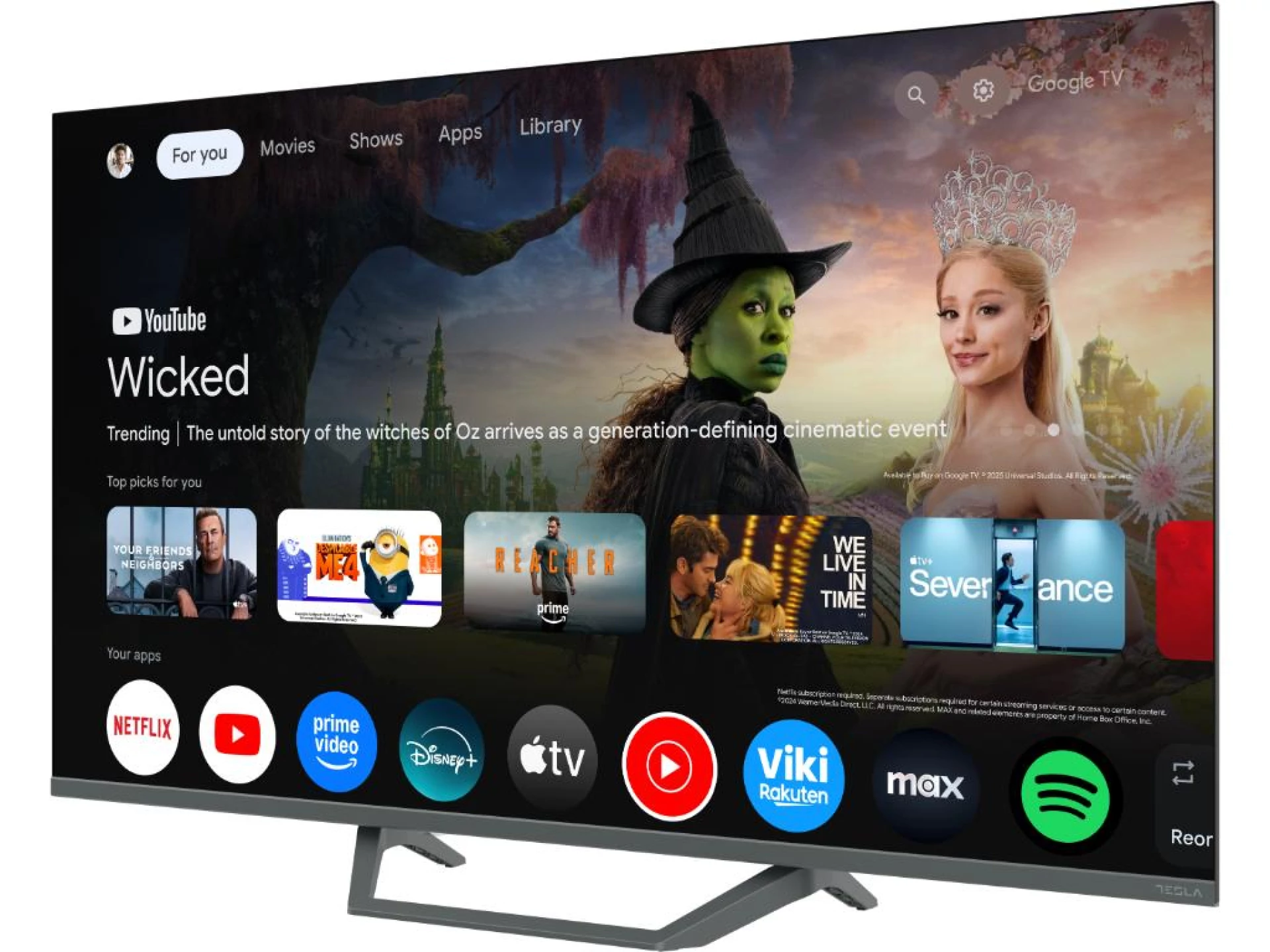 TESLA TV QLED Q43E655GUS QLED powered by Google TV  Voice Control