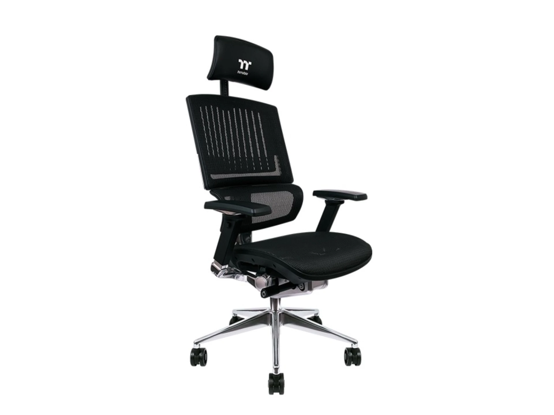 Thermaltake CyberChair E500Gaming stolica, Mesh/mrežasti,Crna boja, podesivi naslonjači za ruke