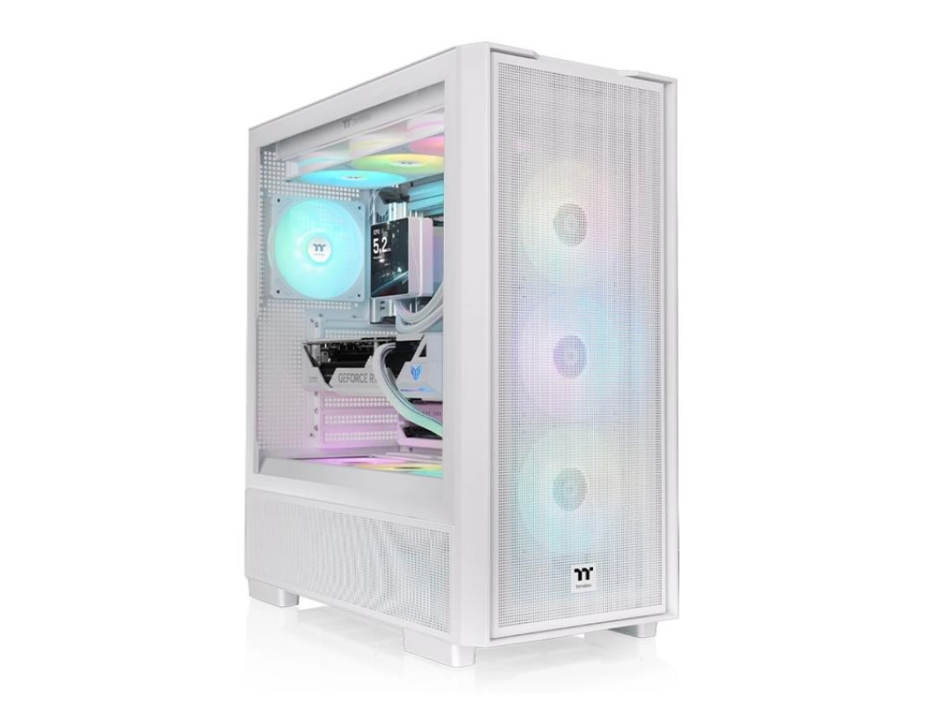 Thermaltake S380 TG ARGB SnowMid Tower, tempered glass4xARGB fans, VGA: 400mm