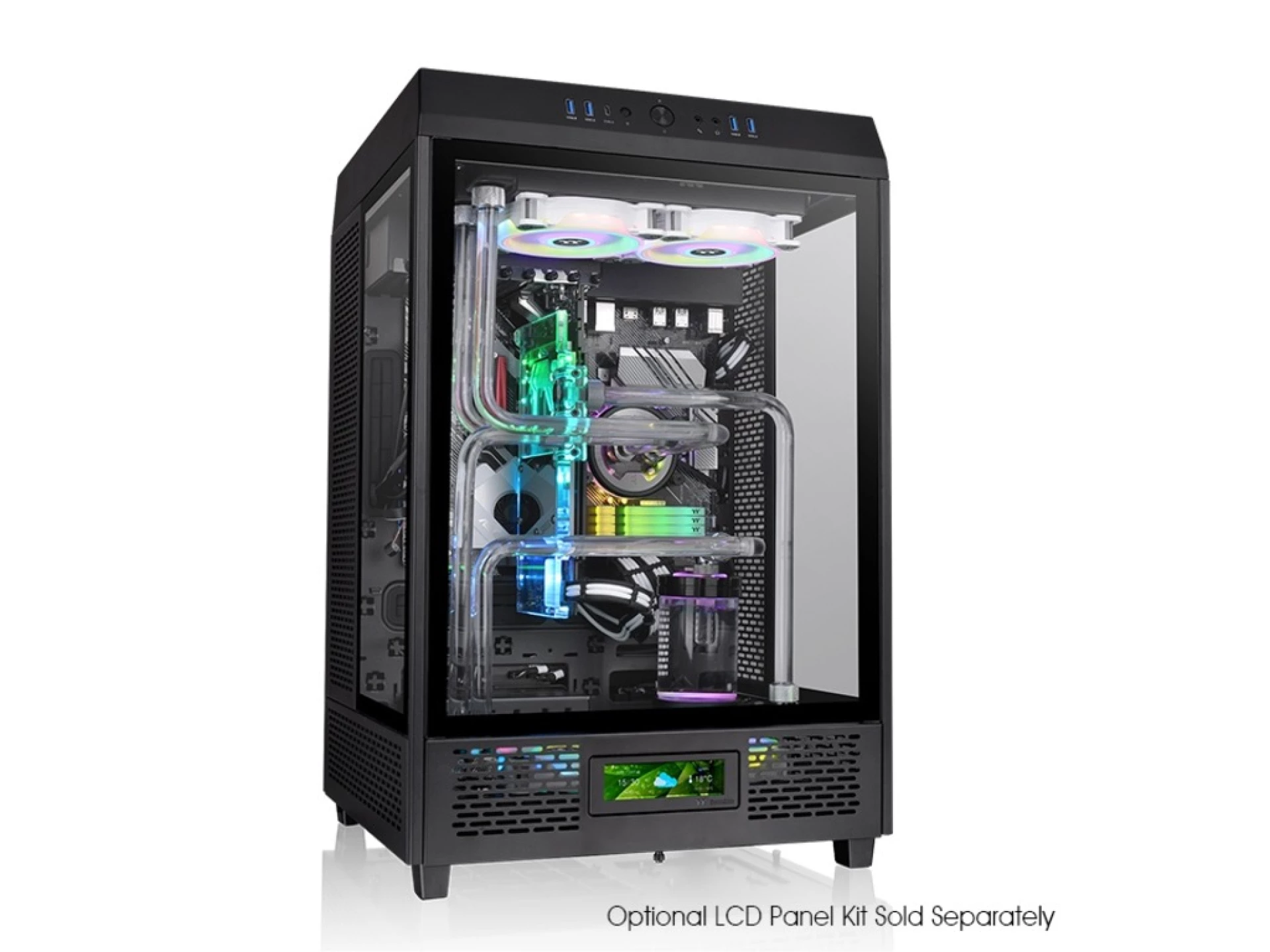 Thermaltake The Tower 500 Mid tower case, TG, 2x Standard 120mm fan