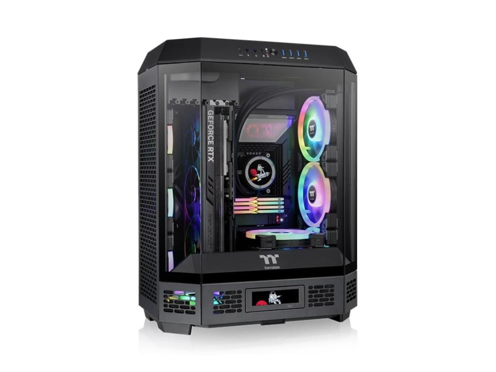 Thermaltake The Tower 600Mid Tower, tempered glass2x140mm PWM fans, VGA: 400mm