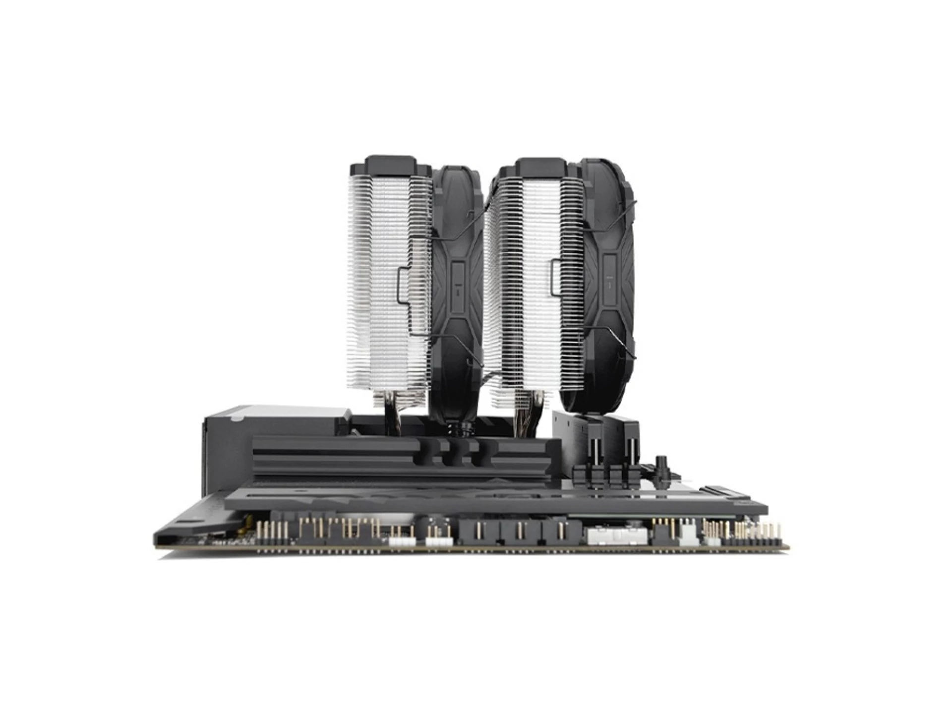 Thermaltake Toughair 710 CPU cooler, dual-tower fan, 2x 140mm fan, AMD i Intel