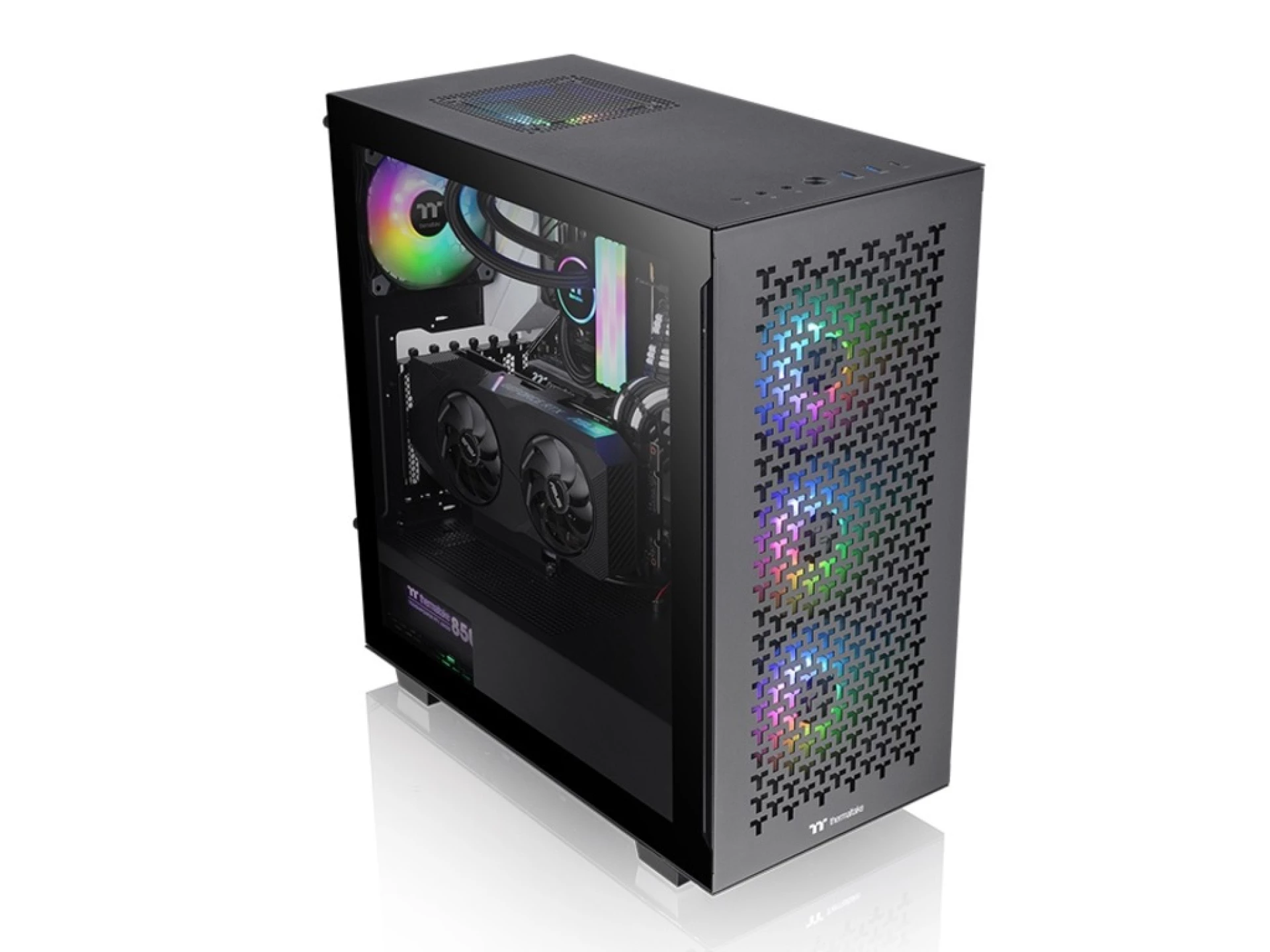 Thermaltake V350 TG ARGB Air Mid tower, tempered glass, 3x 120mm ARGB fan, 1x 120mm Turbo fan