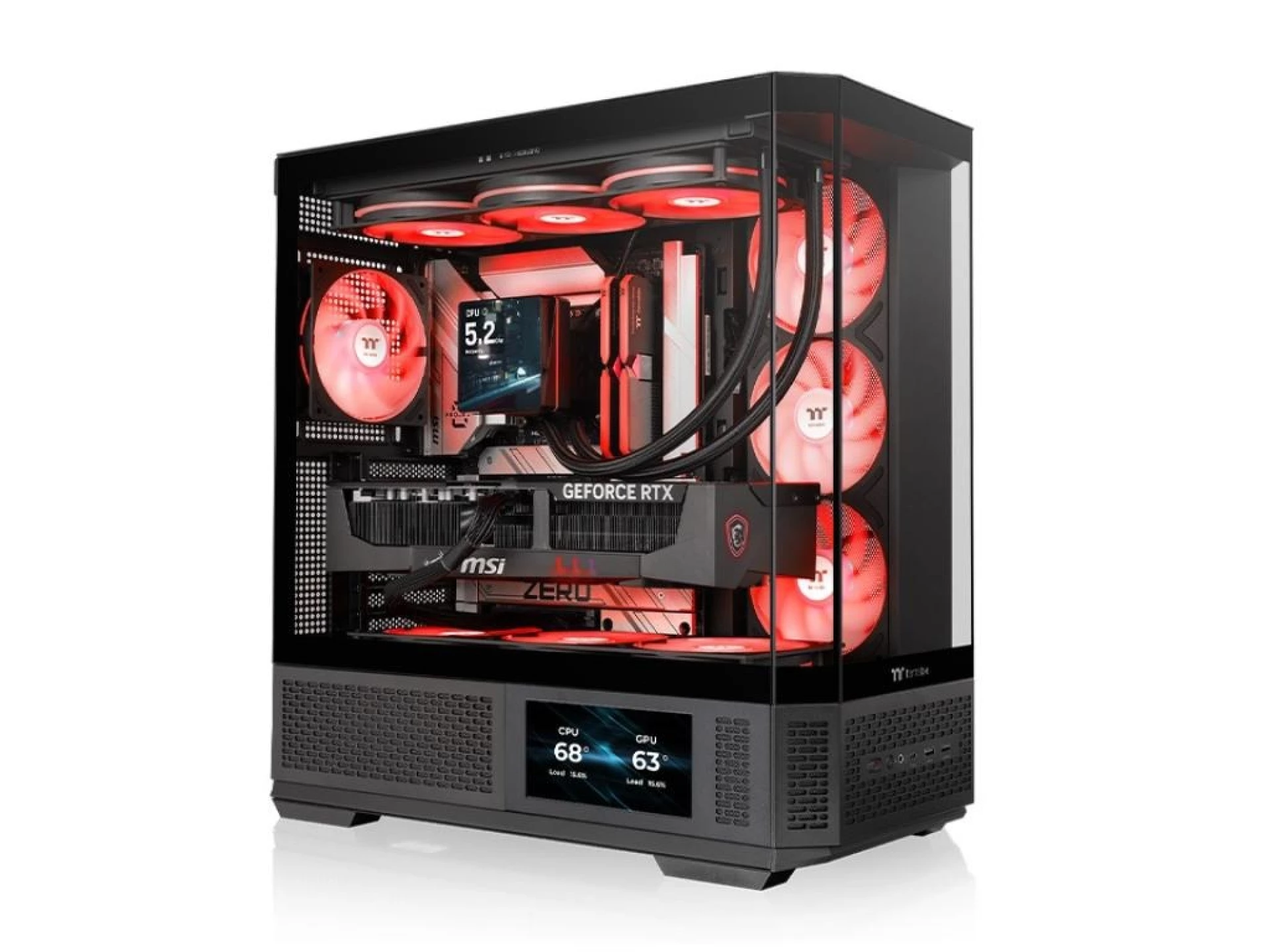 Thermaltake View 370 TG ARGBMid Tower, tempered glass4xARGB fans, VGA: 420mm