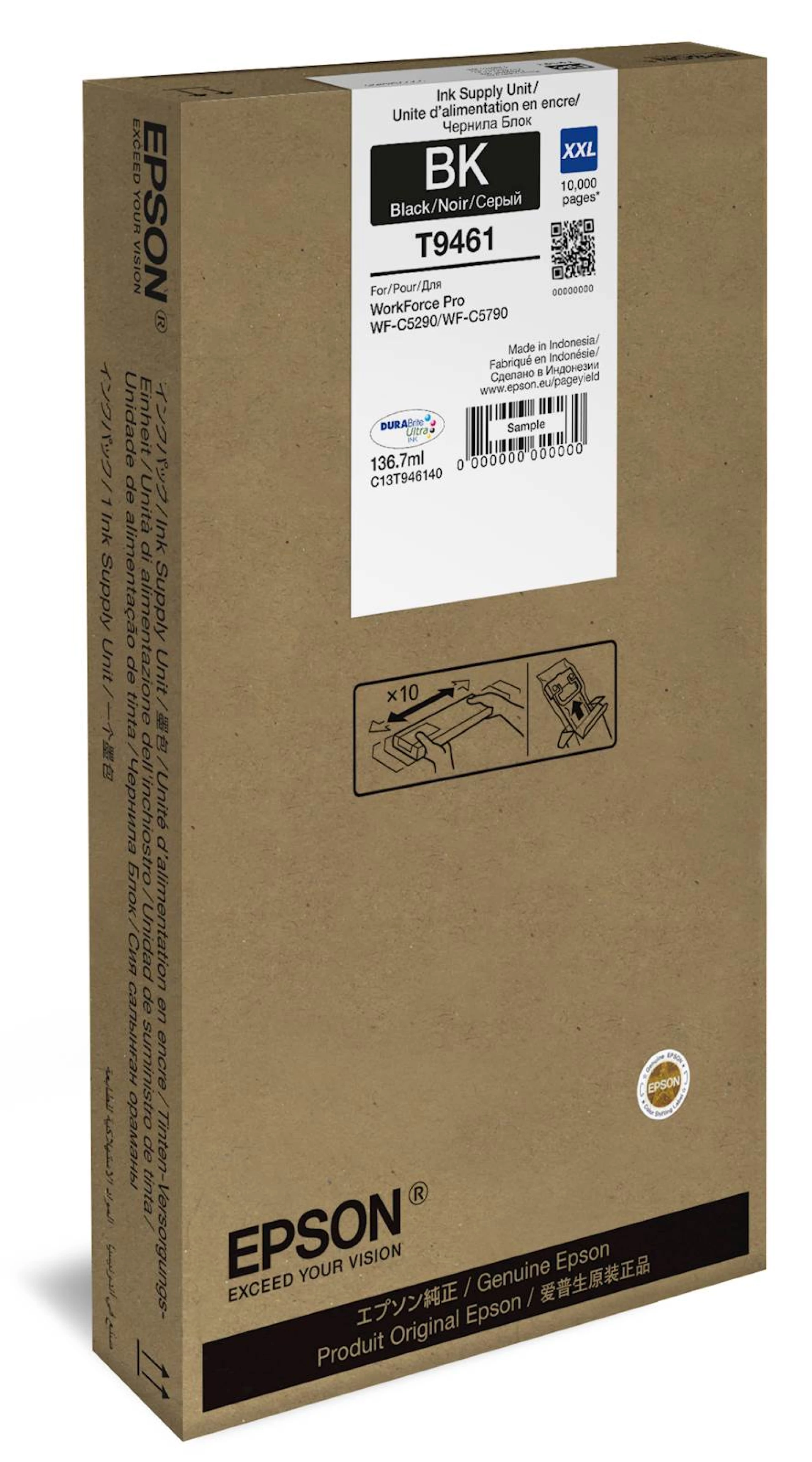 Tinta EPSON WF-C5790 XL Black 5k